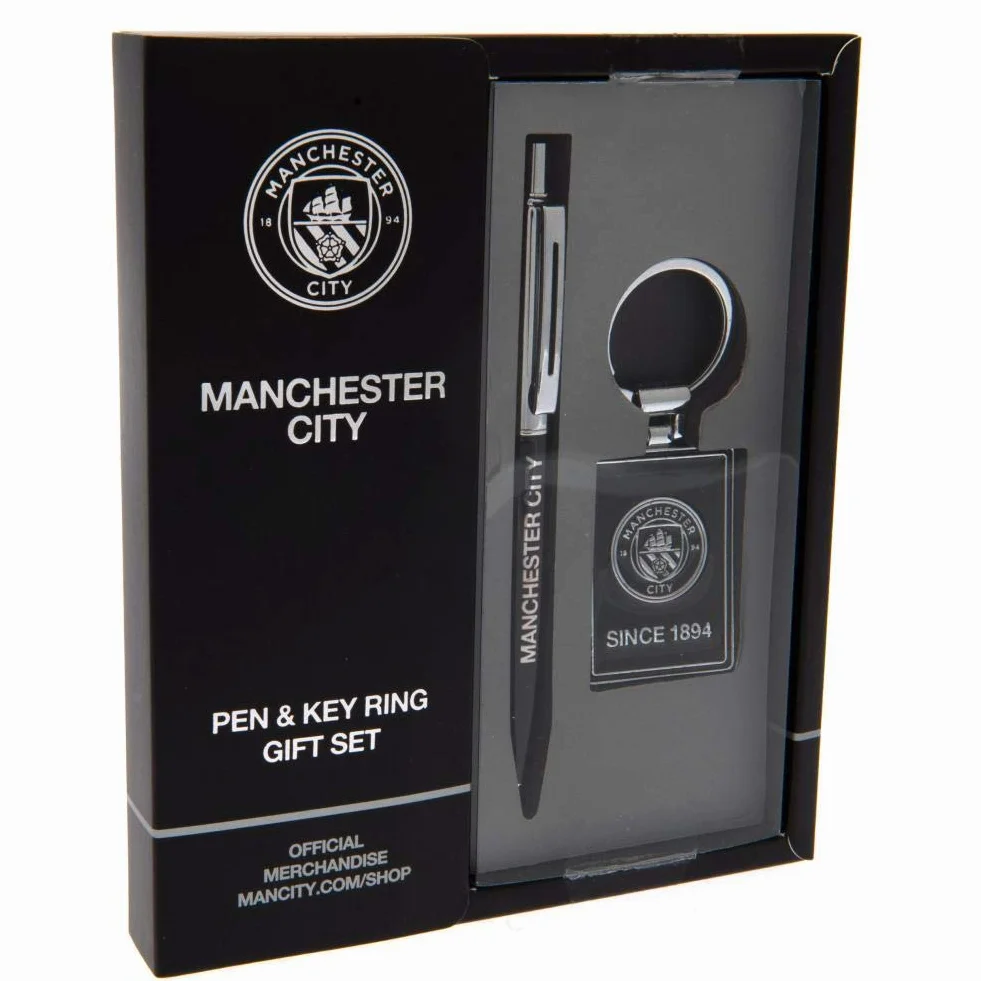 Manchester City FC Ensemble stylo et porte-clés