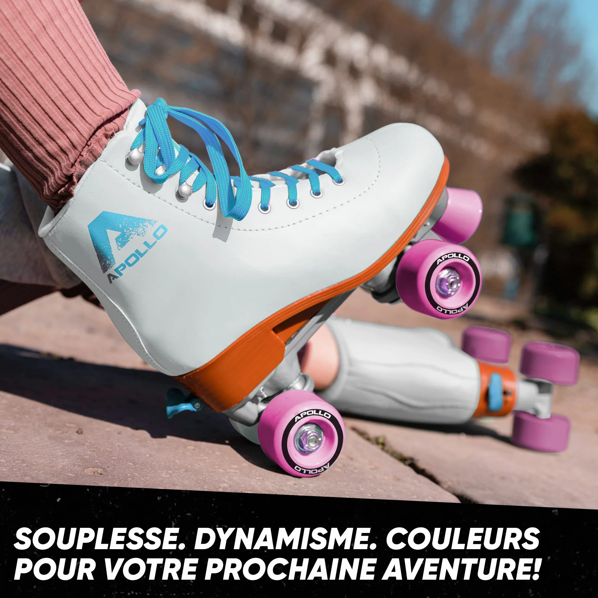 Apollo Patins à roulettes Fille Garçon 4 Roues 3 Tailles Réglables 31-42