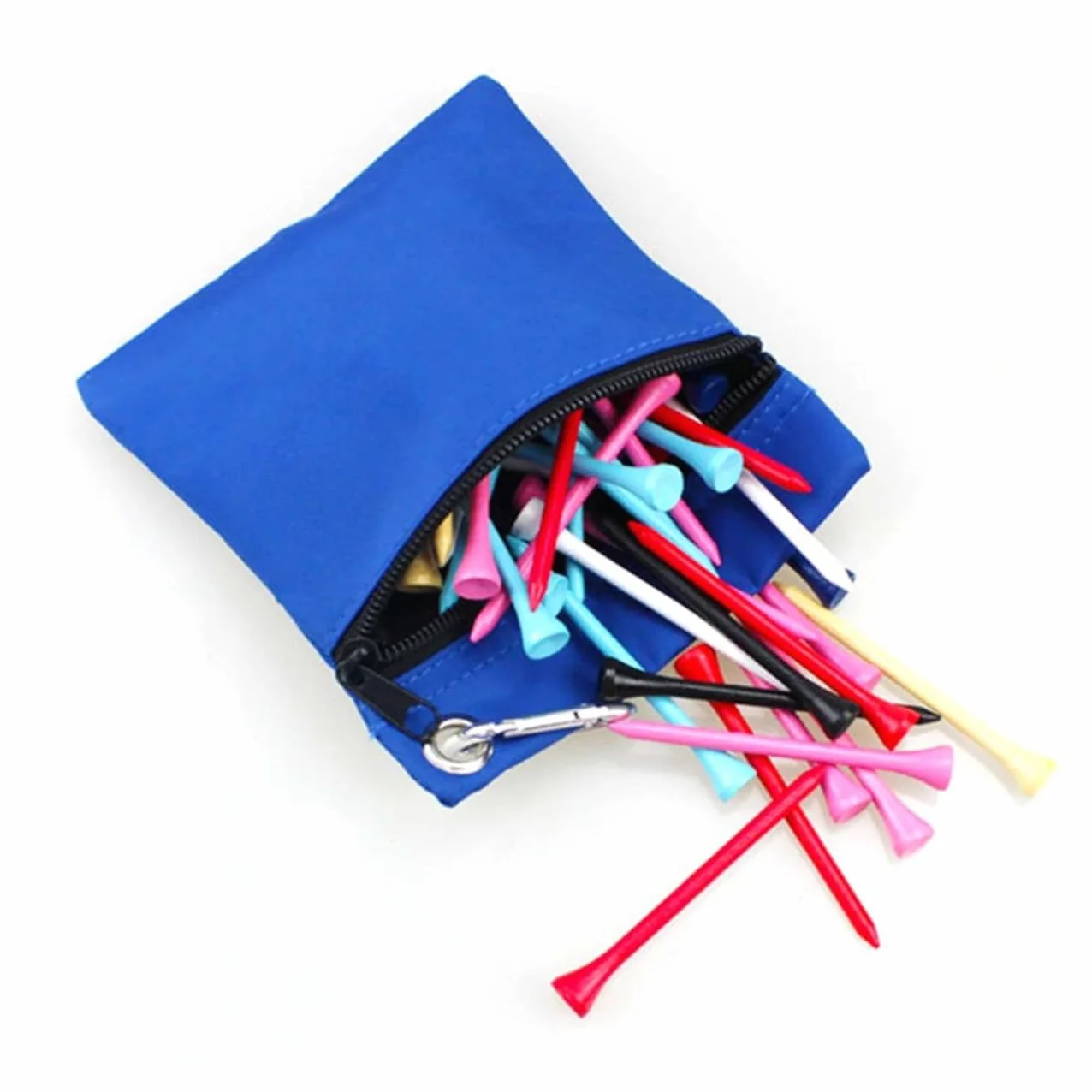 TOYANDONA Golf Accessories Tee Holder Pouch Nylon Blue