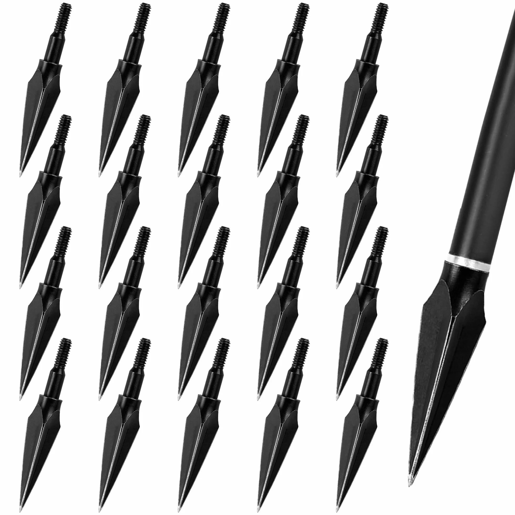 Flèches de Chasse Traditionnelles 125 Grains pour Arbalète Arc Classique
