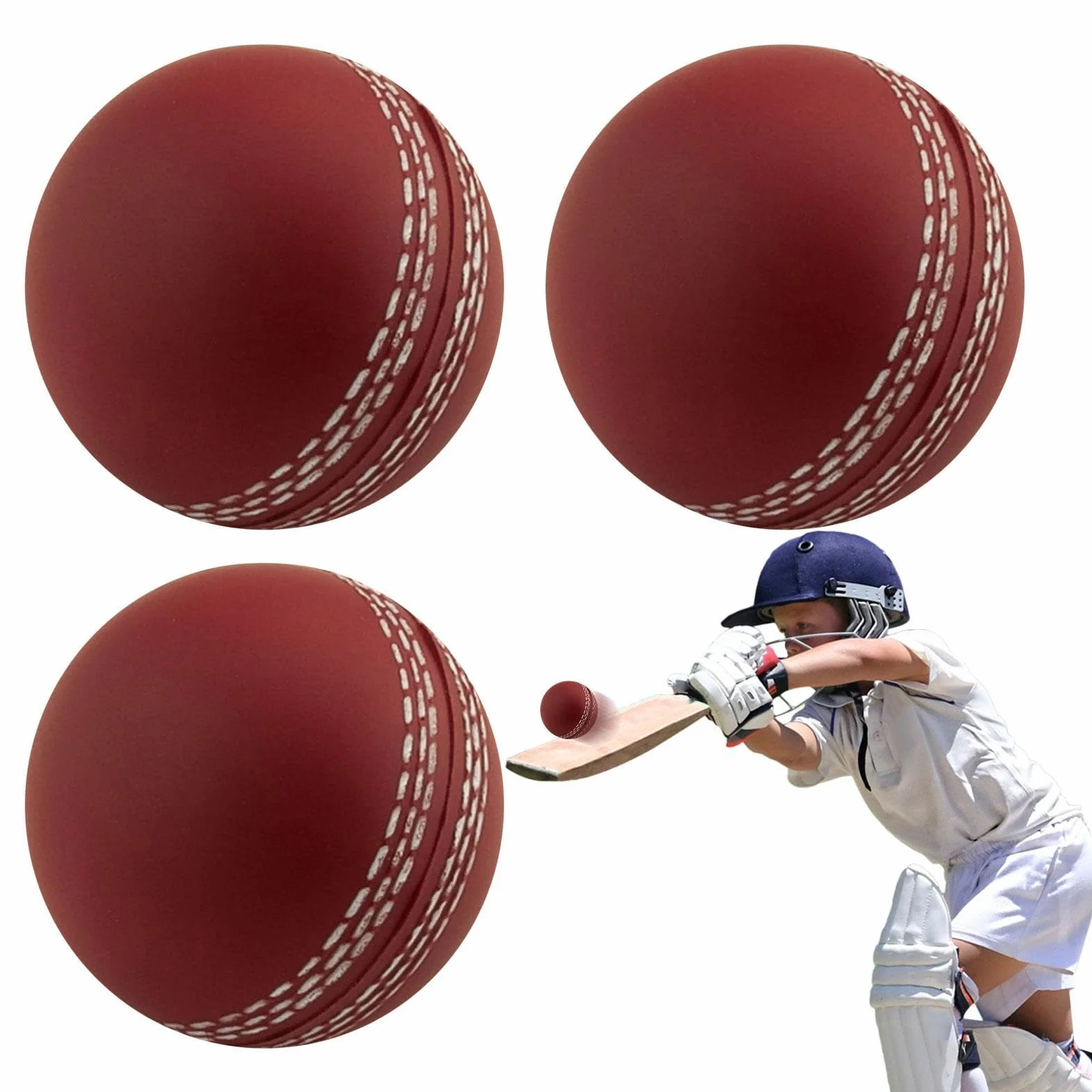 Vent Cricket Balles D'entraînement Tennis Cricket Souples pour L'intérieur Et L'extérieur Sports Wind Pratique