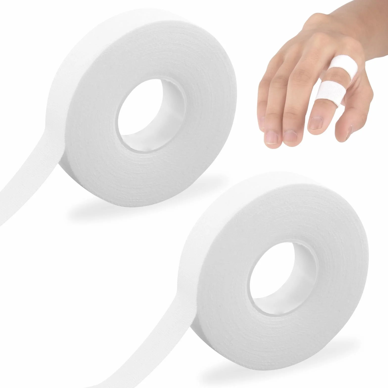 Tape Sportif pour Doigts 10M 1,5cm, Bande Sportive pour Prévention des Blessures et Soutien