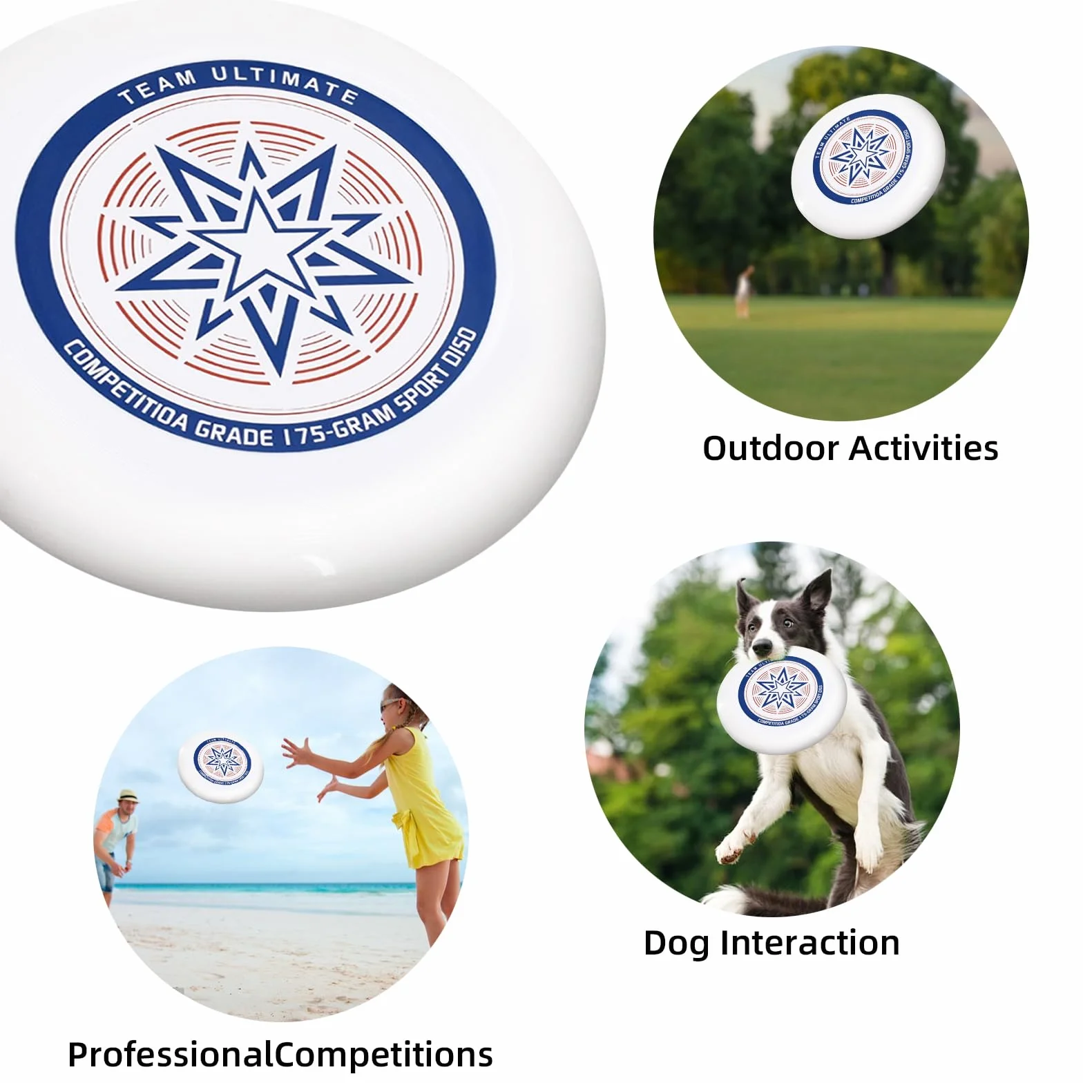 Disque volant professionnel Frisbee de compétition pour sports de plein air