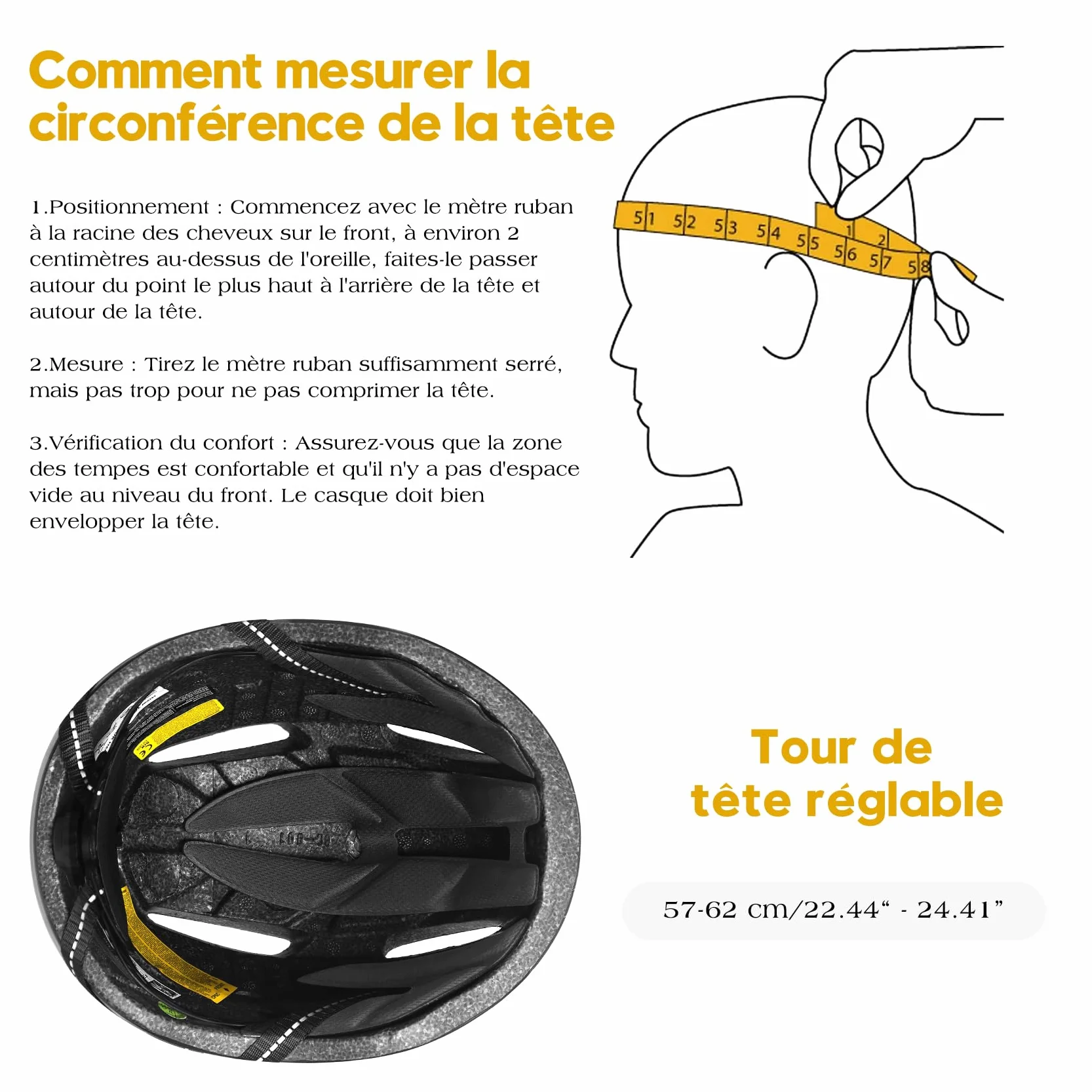 KINGLEAD Casque Vélo Homme Femme MTB Visière Magnétique Amovible Respirant Ultraléger Ajustable