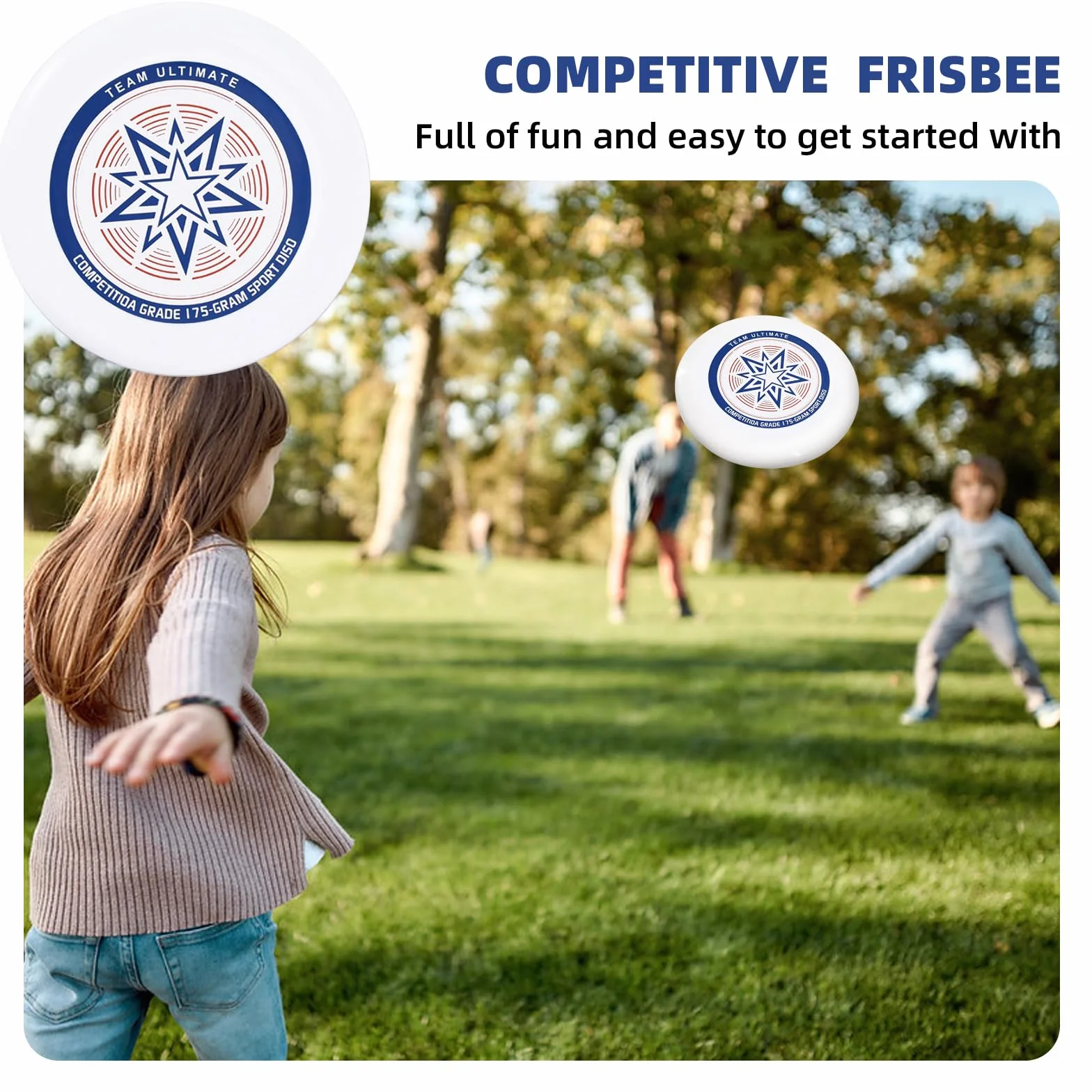 Disque volant professionnel Frisbee de compétition pour sports de plein air