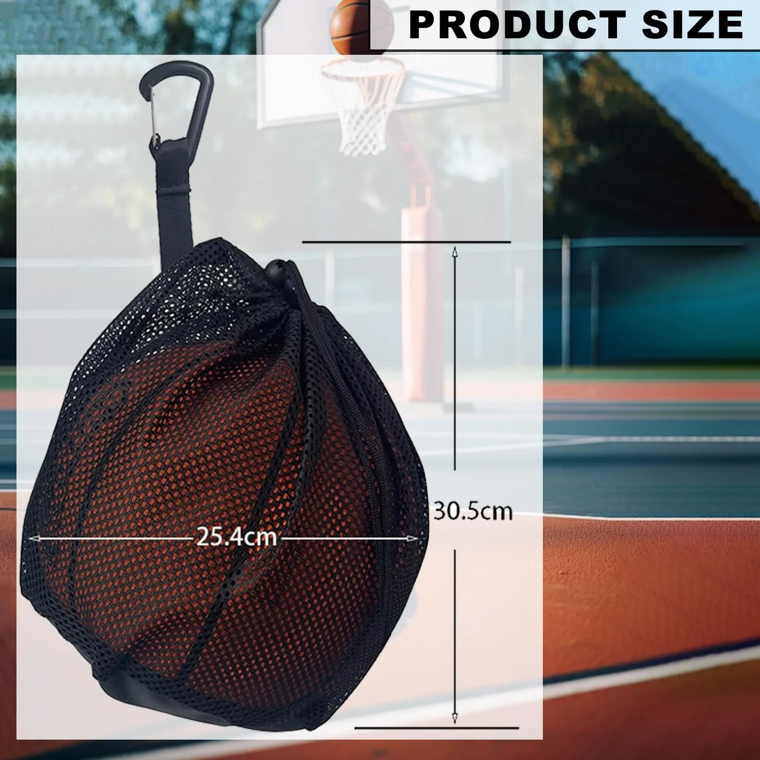 Sac De Sport Polyvalent Bandoulière Ballon Basketball Football Tennis Filet Basket Enfants
