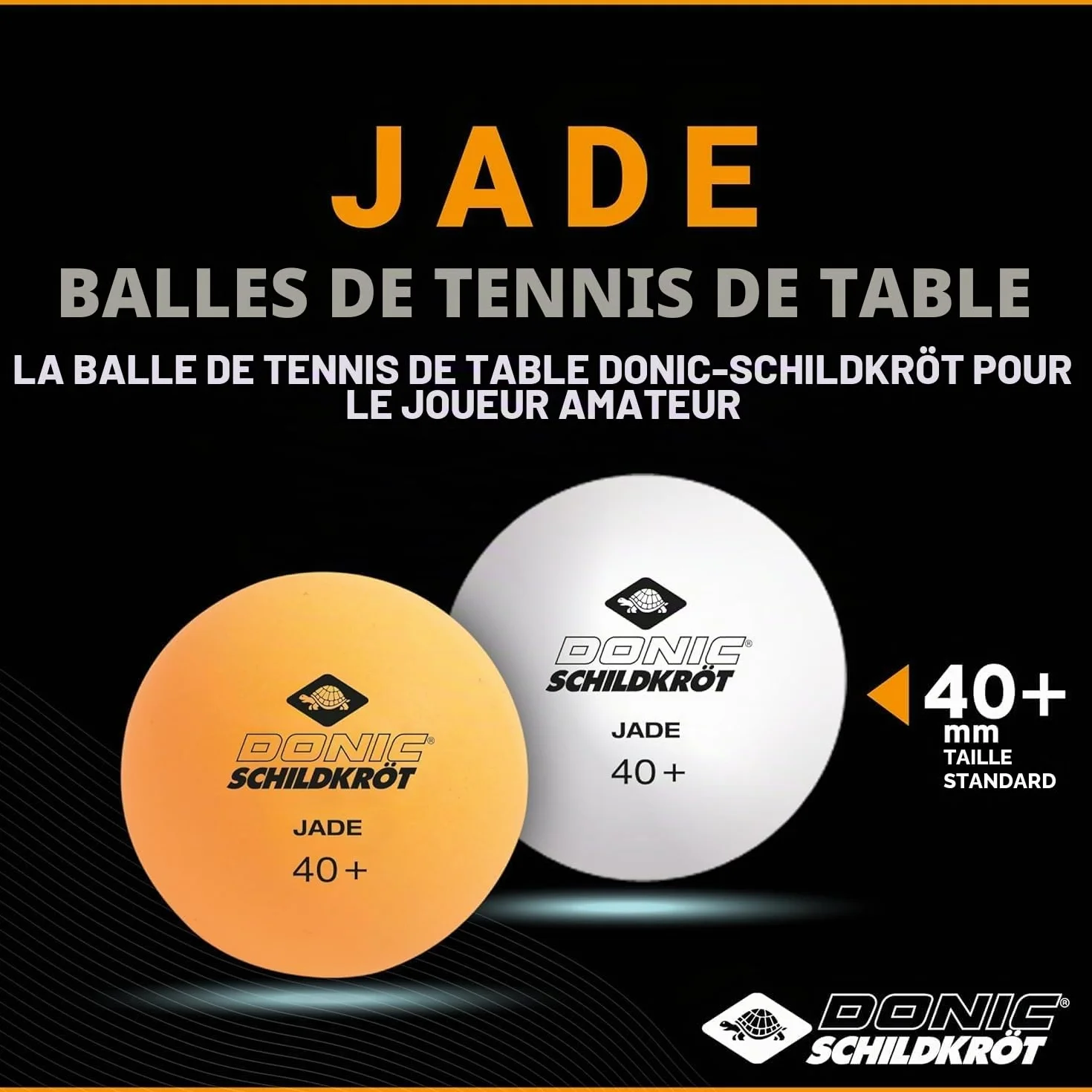 Donic-Schildkröt Balles de Tennis de Table Jade