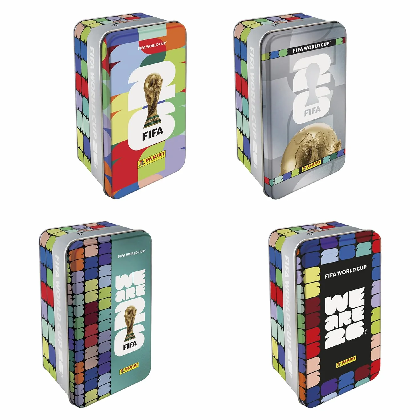 Panini Coupe du Monde FIFA 2026 Stickers - Boîte métal Grand Format 16 Pochettes