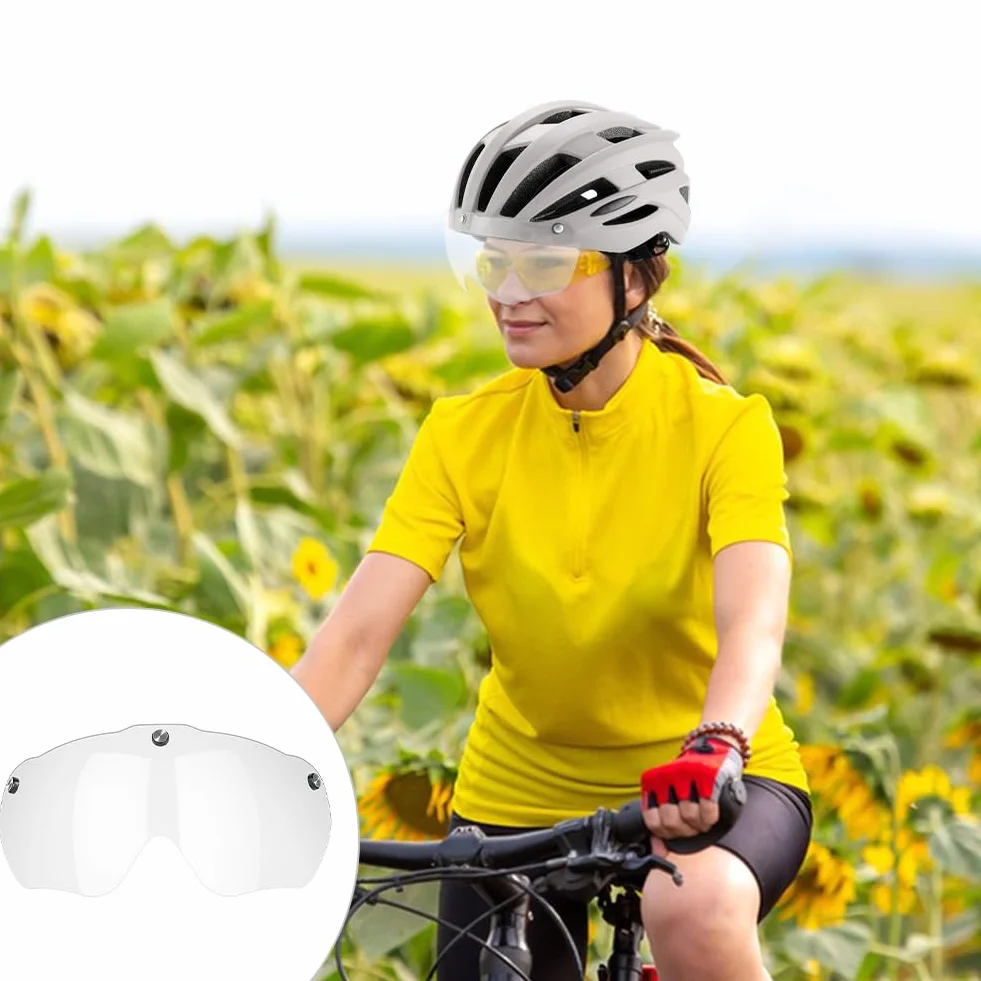 Cerioll Lunettes Magnétiques Détachable Coupe-vent Casque Vélo Sport Sécurité