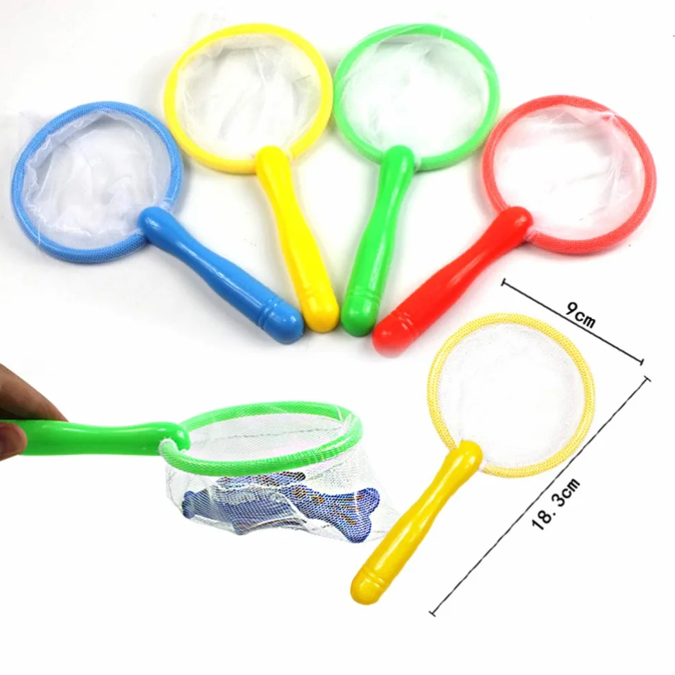 TOYANDONA Filet de Pêche Mini Plastique pour Enfants 10 Pièces