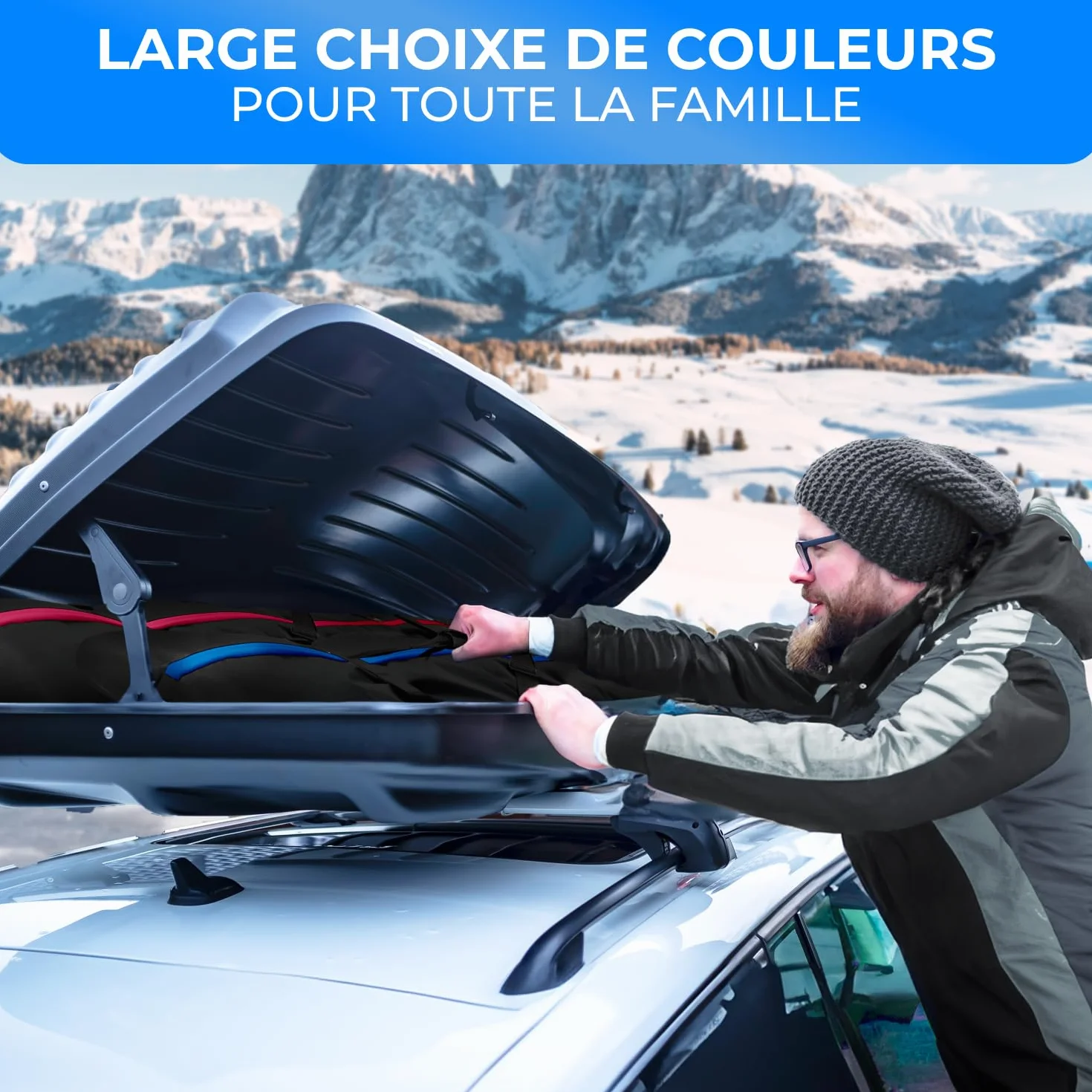 STYNGARD Sac à Chaussures de Ski avec Housse à Skis 140-200 cm 40 L Compartiment Casque Vancouver