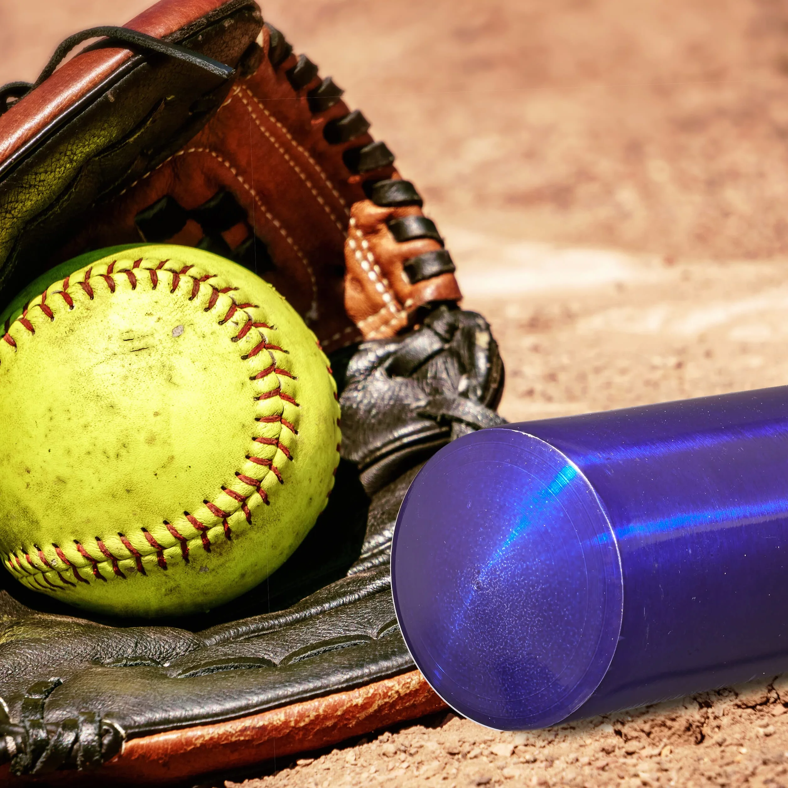 Relaxdays Batte de Baseball en Aluminium 34 Pouces 86 cm Manche antidérapant Bleu