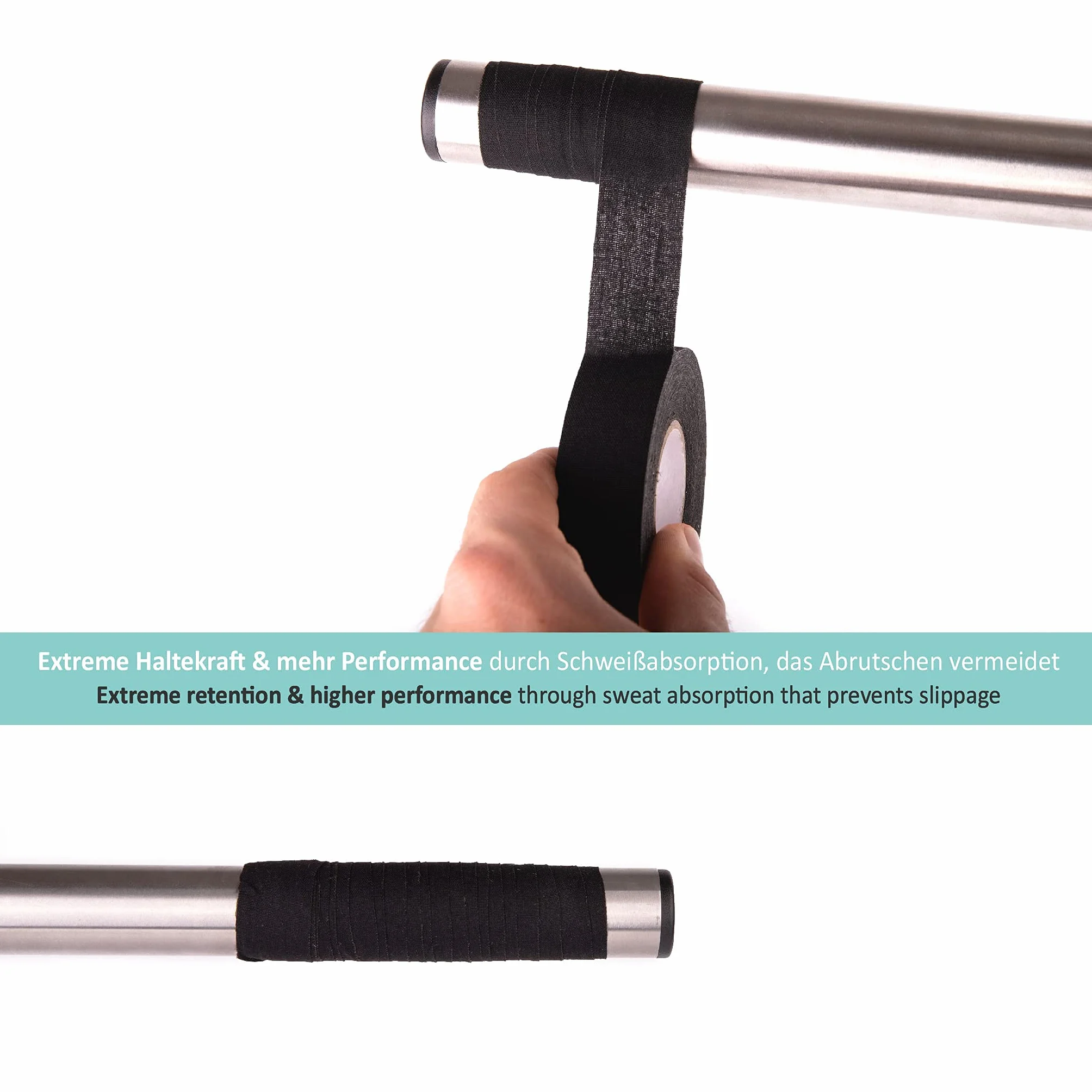 Ruban antidérapant Pullup&Dip pour Golf, Tennis, Badminton, Hockey sur Gazon et Barres de Traction