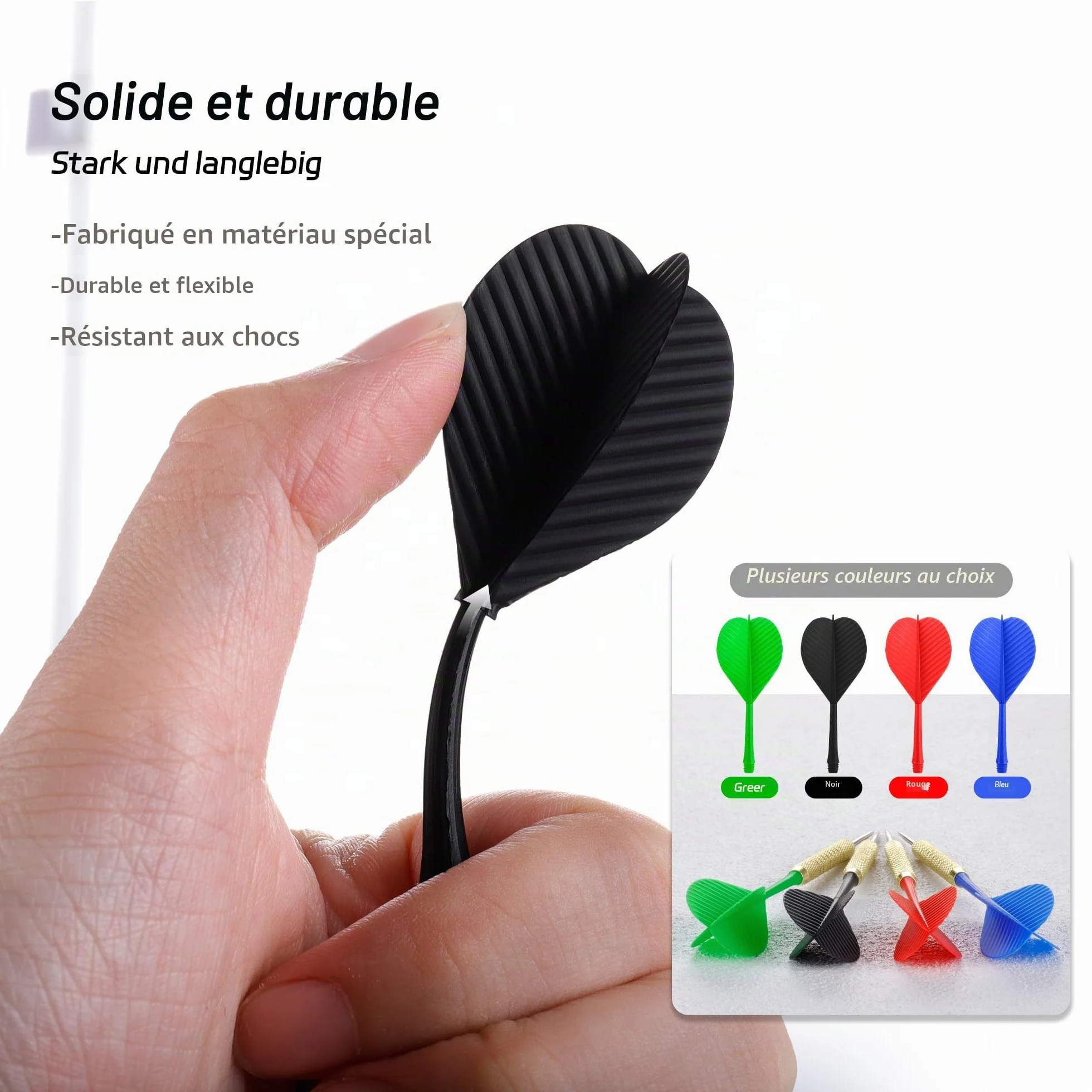 Fléchettes Pointe Acier 12 pcs, Jeu de Fléchettes Métal avec 4 Couleurs d'Ailettes
