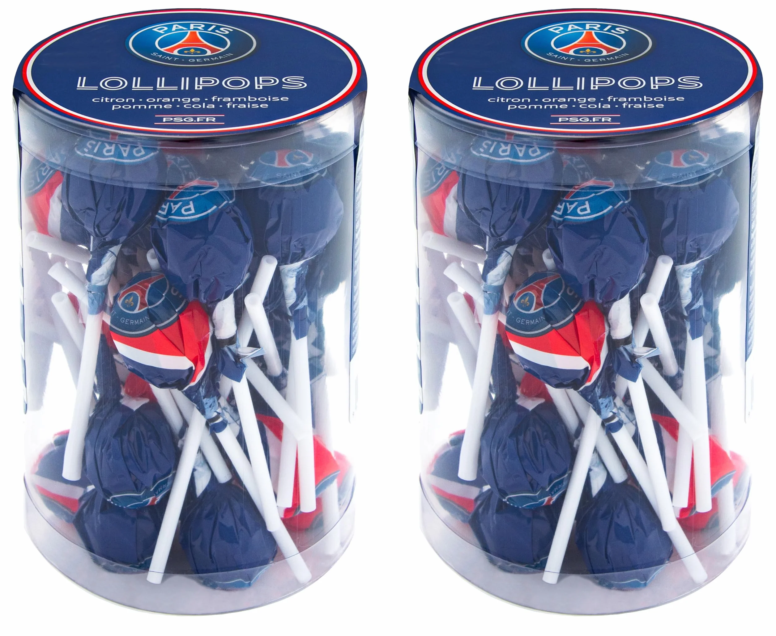 Sucettes PSG Collection Officielle Paris Saint Germain 2 x 15