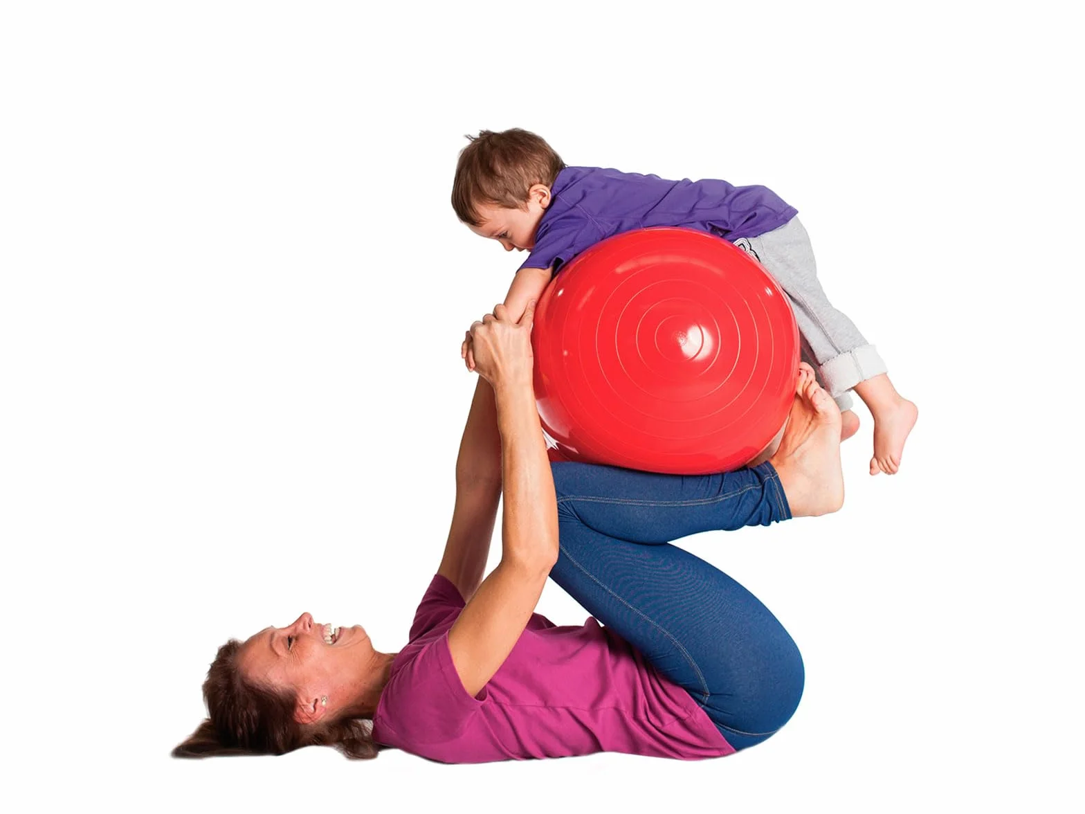 GYMNIC Physio Roll Ballon Double pour physiothérapie, exercices d'équilibre, coordination et soutien thérapeutique