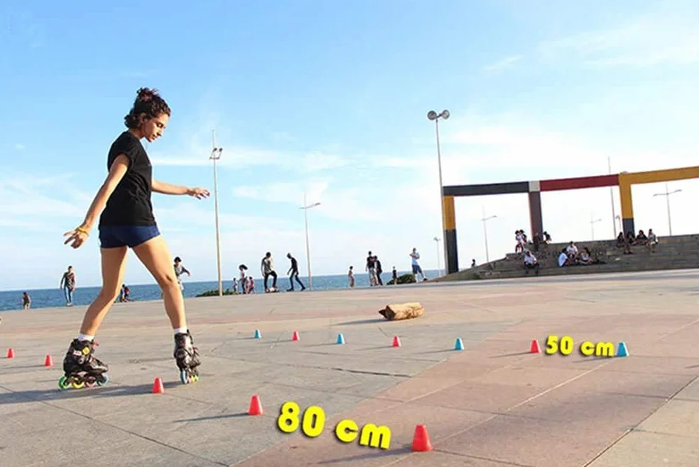 Slalom Cônes Plot Lot de 50 Multicolore Patinage Roller