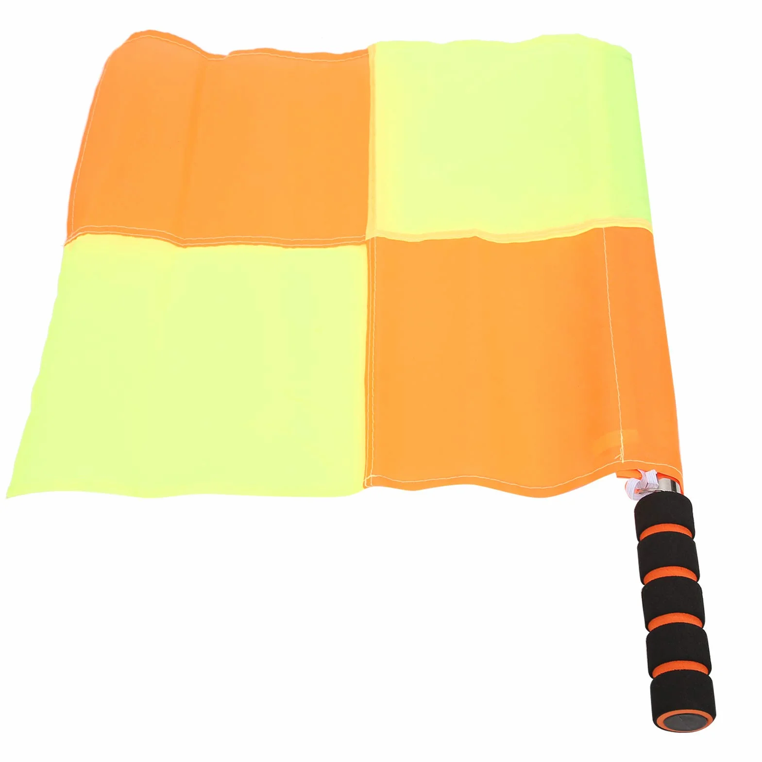 SUNGOOYUE Drapeaux d'Arbitre de Football avec Sac de Rangement, 2 Drapeaux de Juge de Ligne