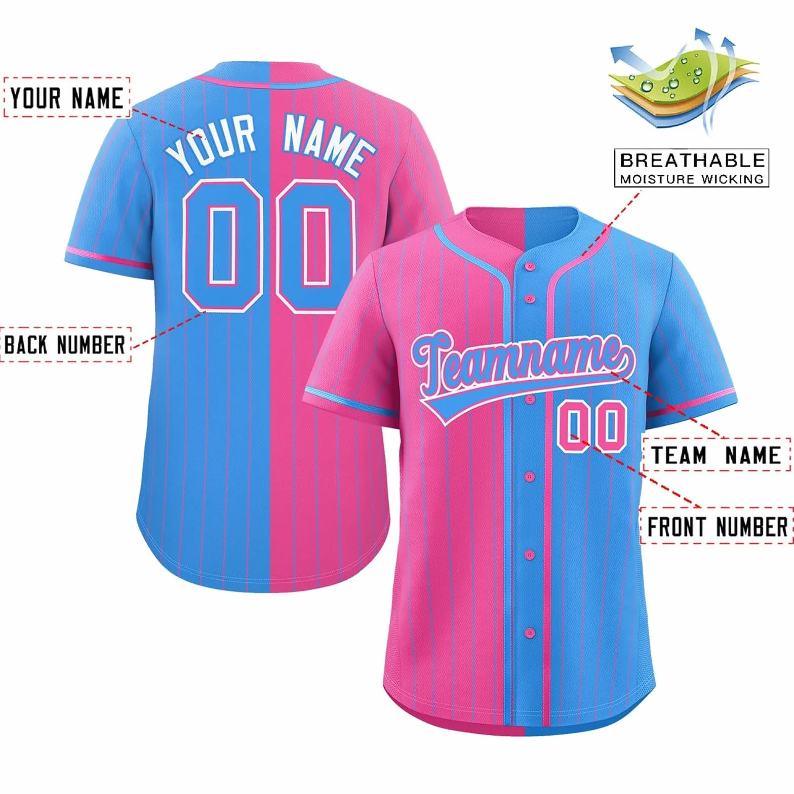 Maillots de Football Américain Personnalisés avec Nom et Numéro Homme Femme