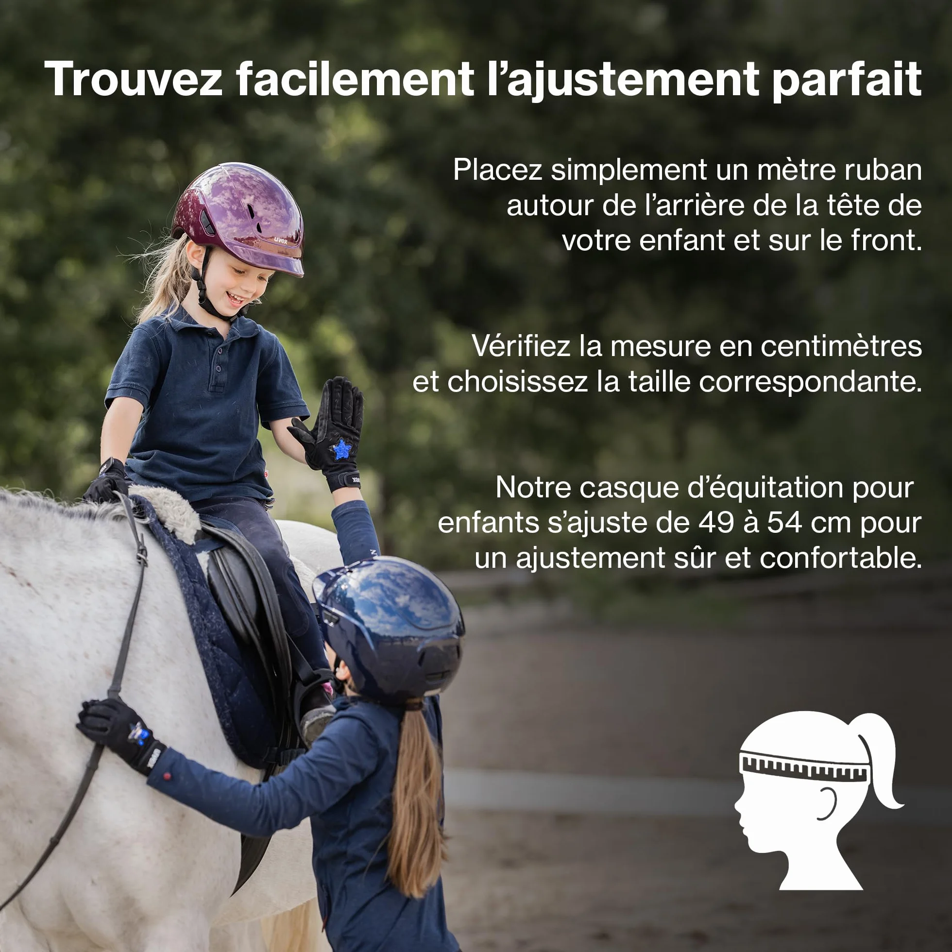 uvex kidoxx Casque d'équitation Enfant léger réglable