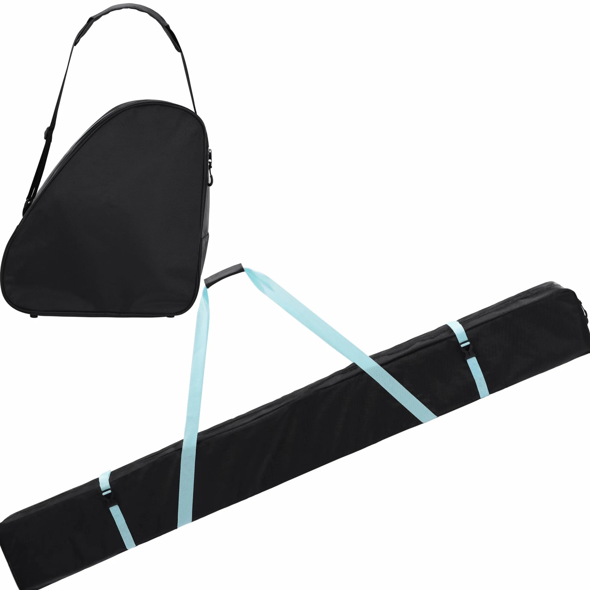 Navaris Sac de Ski avec Housse et Sac à Chaussures, Fermeture éclair, Sangle de Transport