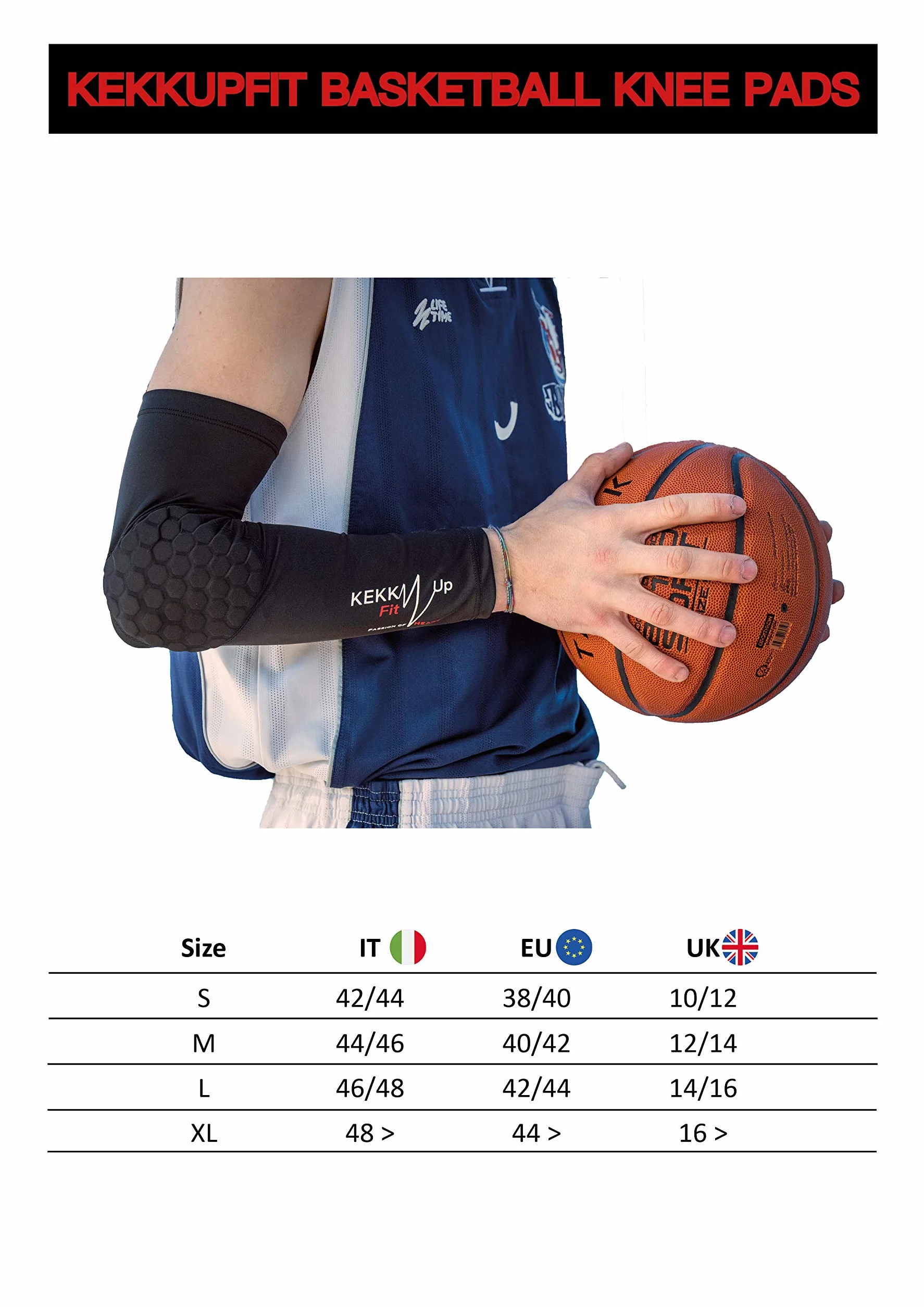 Protections Sport Coudières Basket Compression Manchons Jambières pour Bras Volley-ball Gardien de Football Handball Padel
