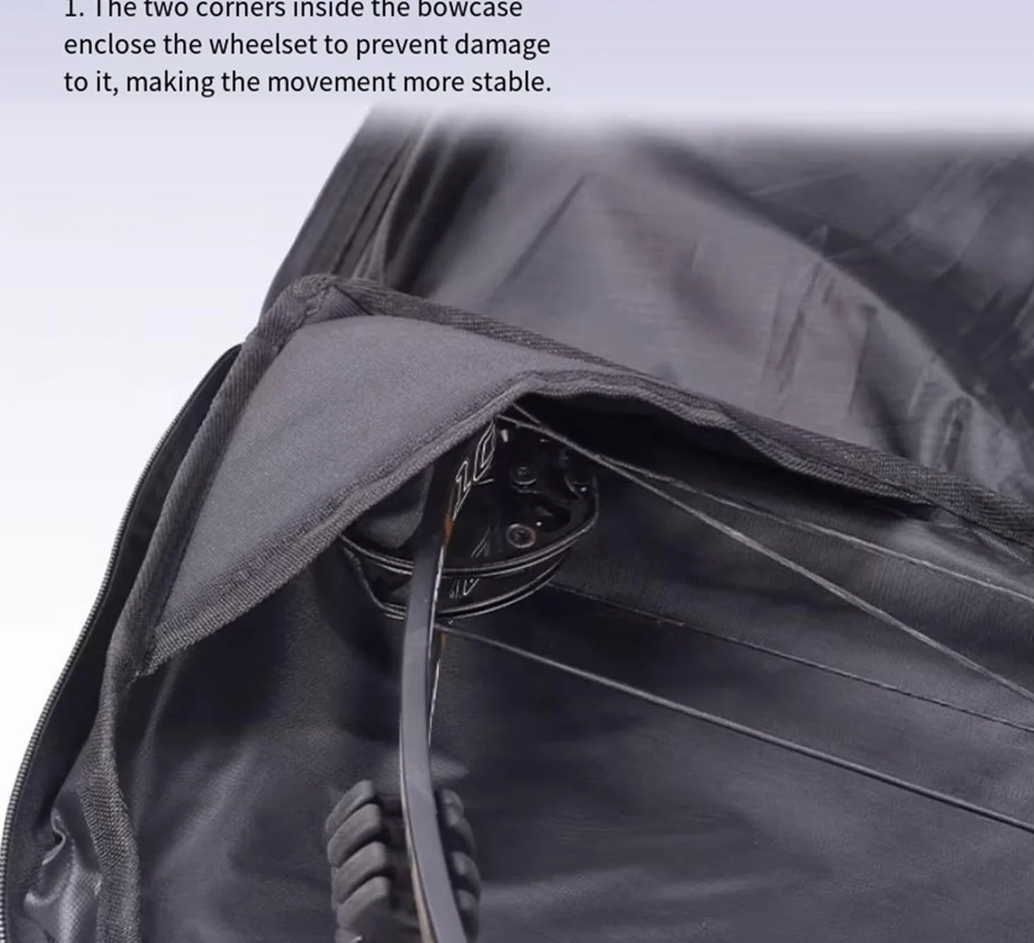 Sac d'arc à poulies en toile de grande capacité avec bretelles réglables, portable 115cm
