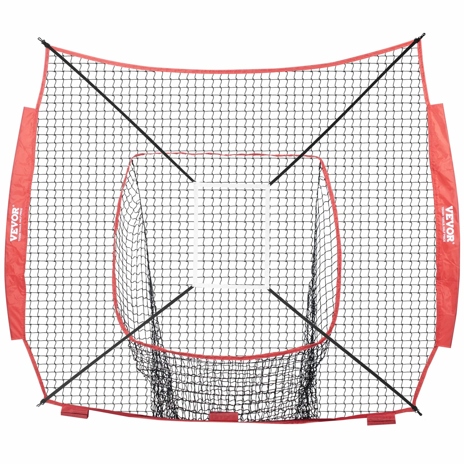 VEVOR Filet d'entraînement de baseball et softball portable 2,1 x 2,1 m