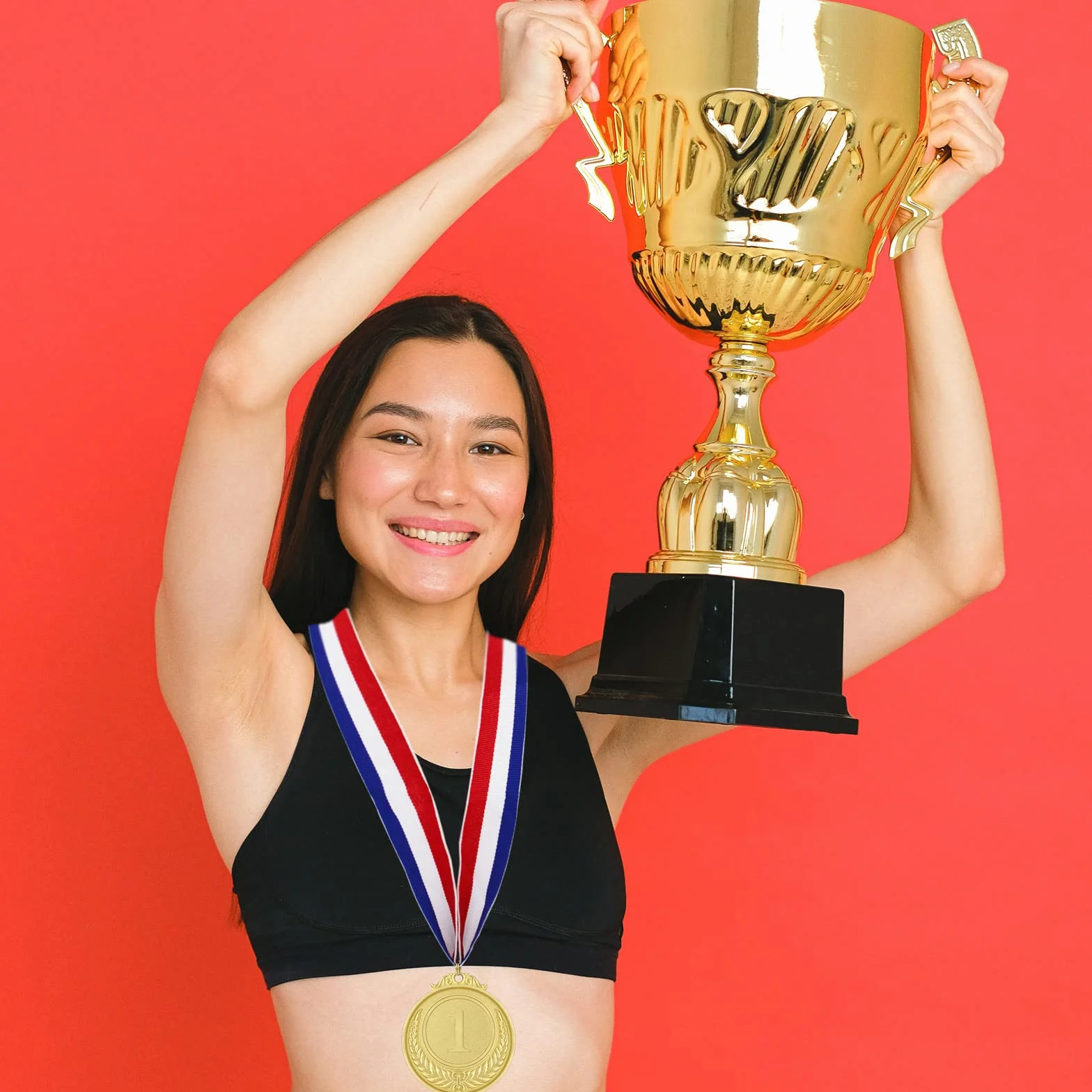 Médailles pour Enfants, 12 Pièces Médailles en Métal Doré Style Olympique avec Rubans, Prix Sportif, Jeux Compétition