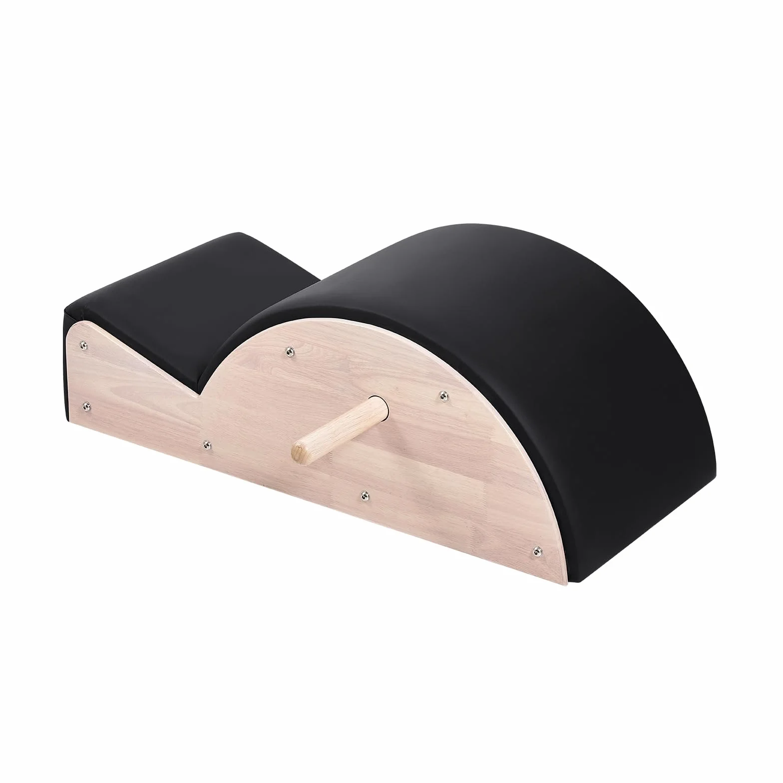 VEVOR Correcteur de Colonne Vertébrale Pilates, Arc Pilates en Bois d'Hévéa, Accessoire Yoga, Exercices Équilibre Étirement Renforcement Tronc