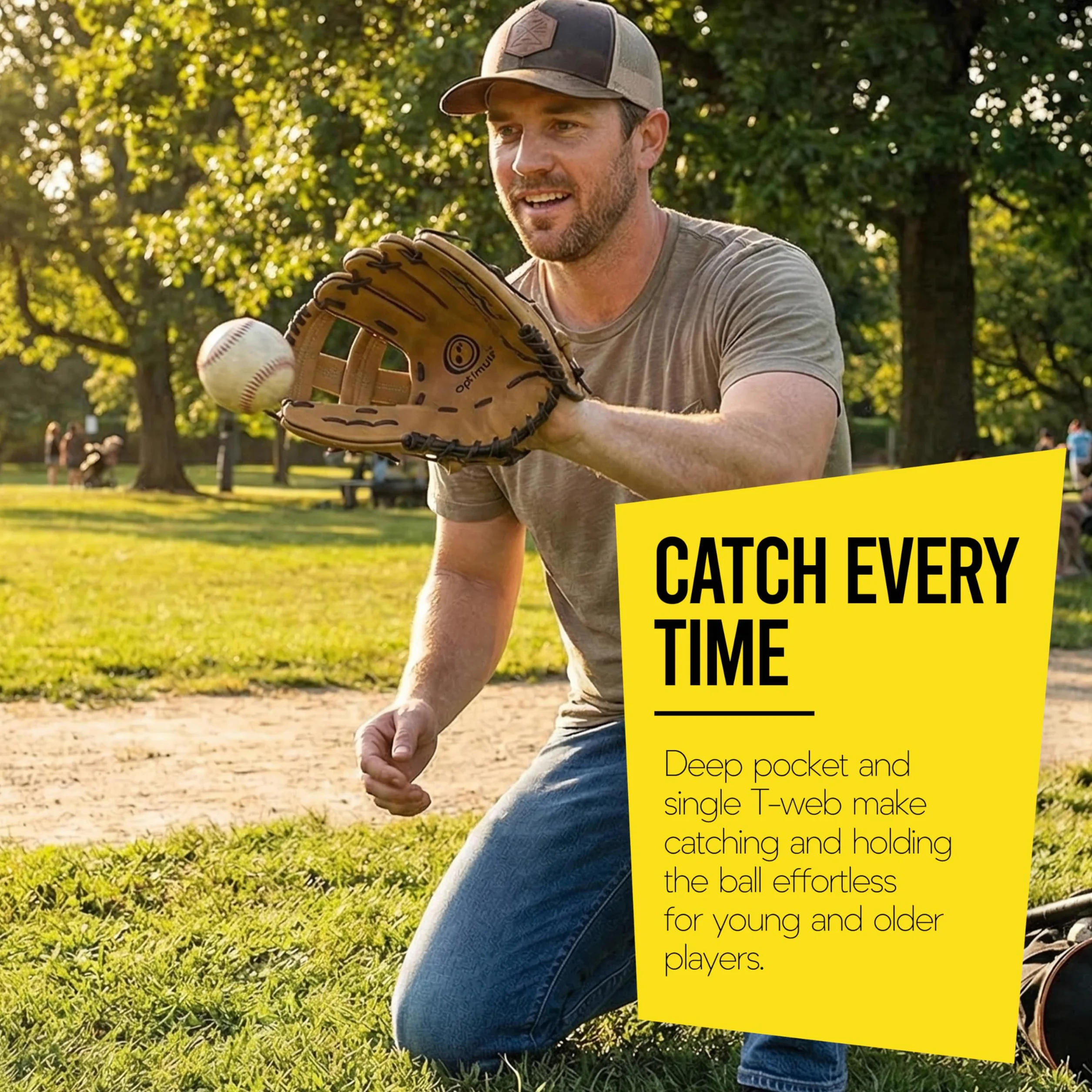 Optimum Extreme Gant de baseball Marron