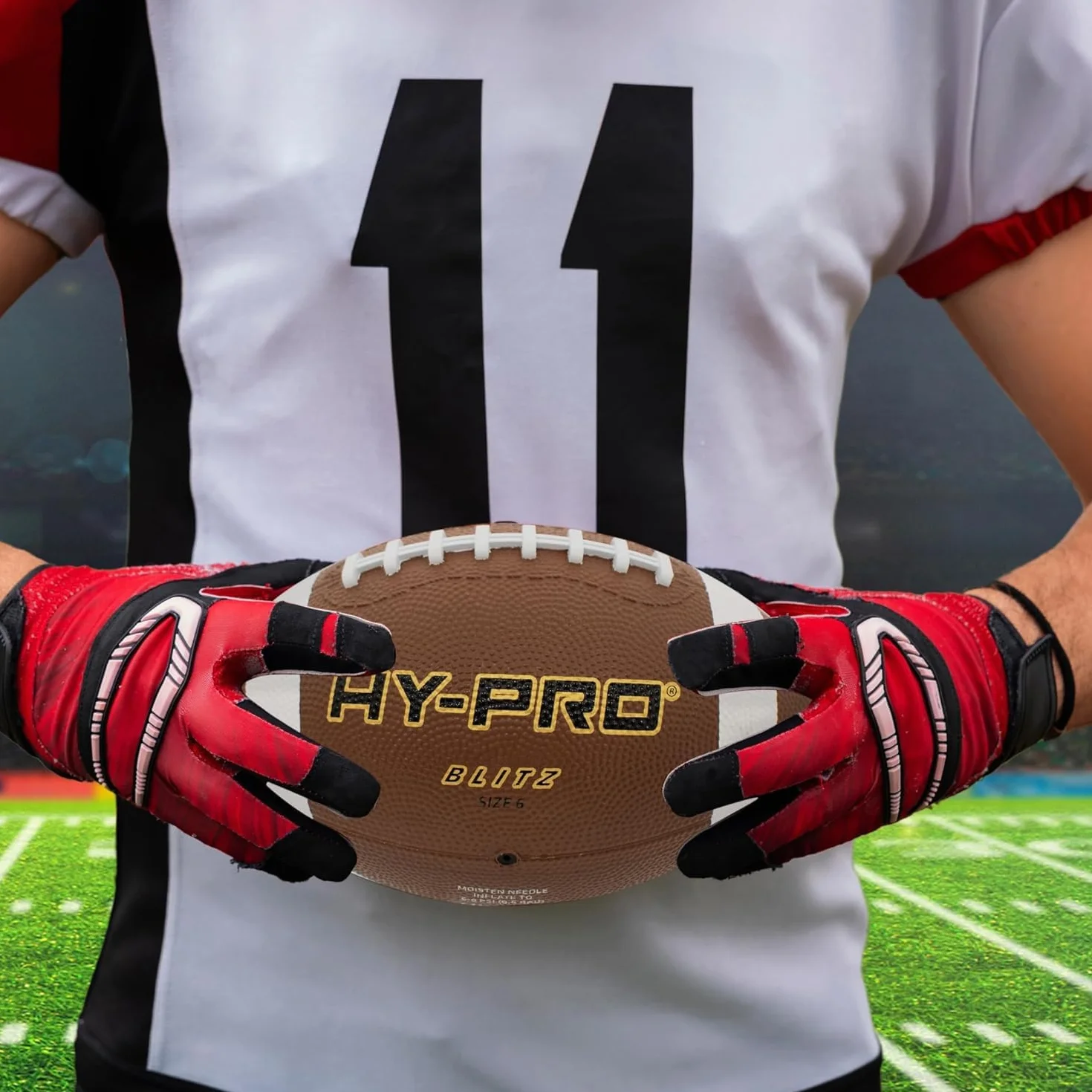 Hy-Pro Ballon de Football américain Taille 6 Caoutchouc Marron