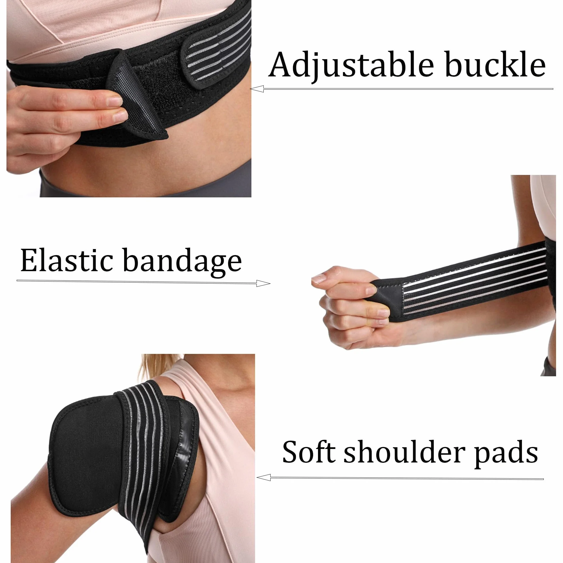 Correcteur de Posture Ajustable pour Enfants Homme Femme Soulage Douleurs Cervicales Dos Épaules S