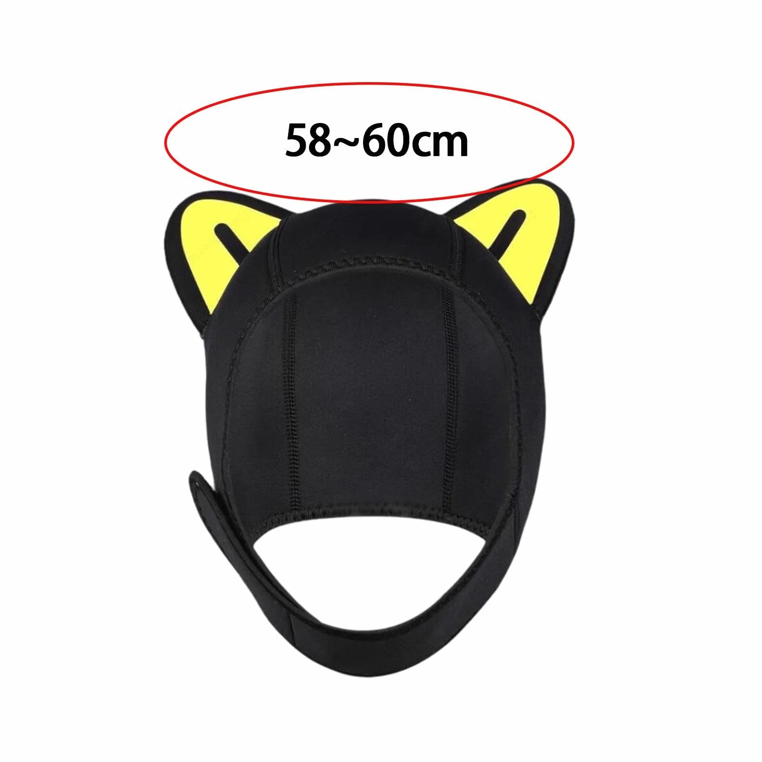 rockible Cagoule de plongée Oreilles de Chat, Bonnet de Natation, Capuche en néoprène pour Kayak