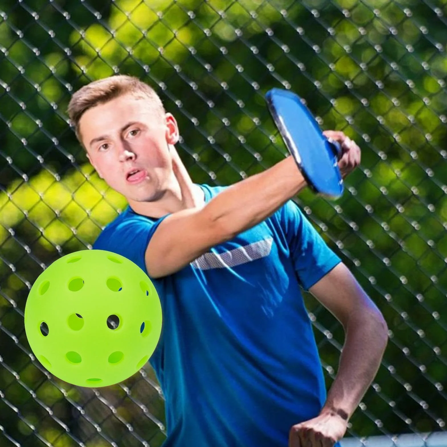 Balles de pickleball en plein air 40 trous TPE pour entraînement