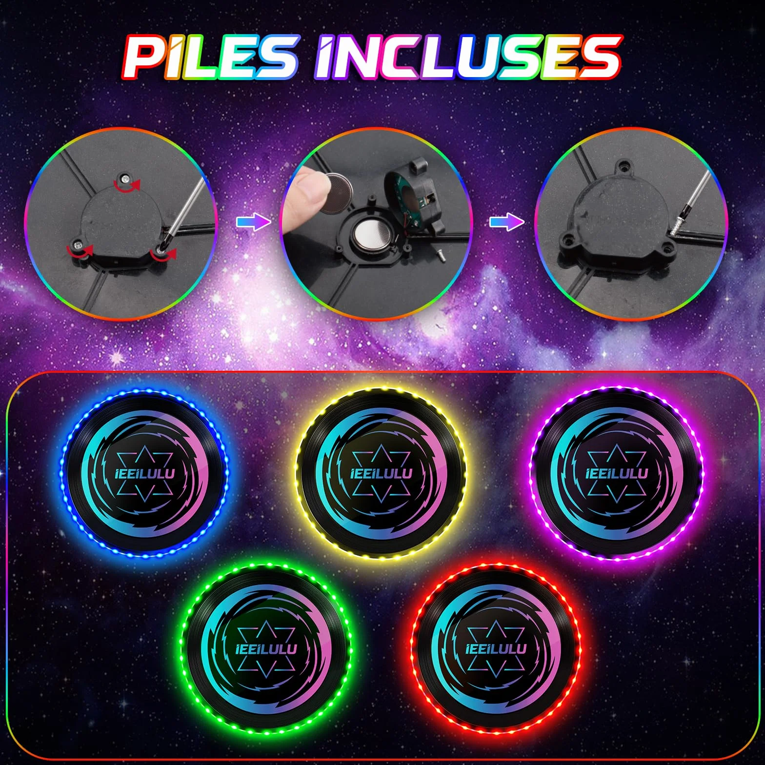 Disque Volant Lumineux LED 49 Lumières, Ultimate Frisbee Réutilisable pour Adultes Enfants Plage Pelouse