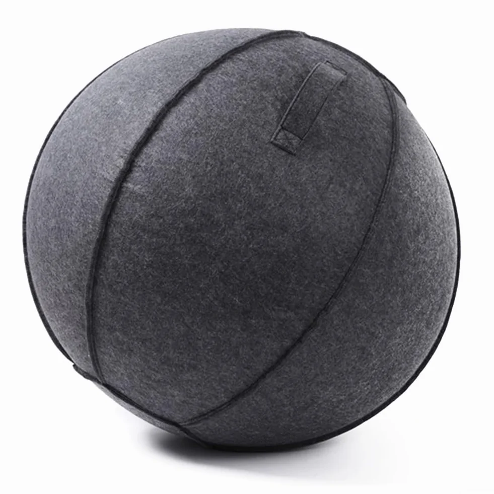 Housse de protection en feutre pour balle de yoga 55 cm 65 cm 75 cm pliable résistante à l'usure accessoire de fitness