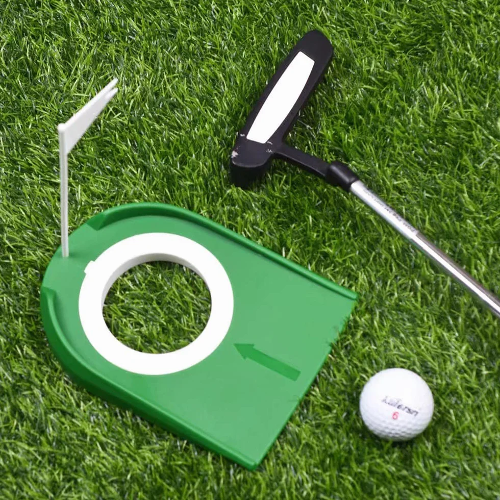 Lot de 2 drapeaux d'entraînement pour la tasse de golf - Intérieur ou extérieur