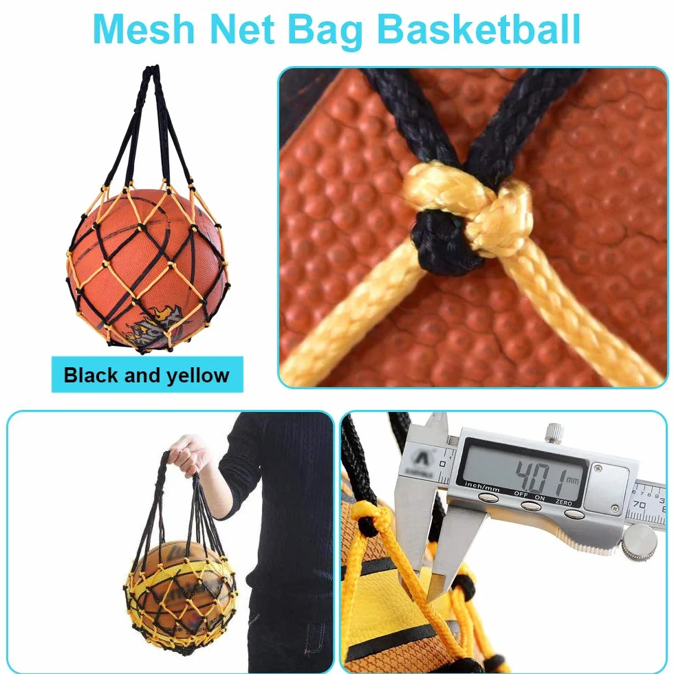 Sac pour Ballon avec Filet de Basket-Ball Étanche Sac à Bandoulière Portable Sac de Transport pour Basket-Ball Football Volley-Ball