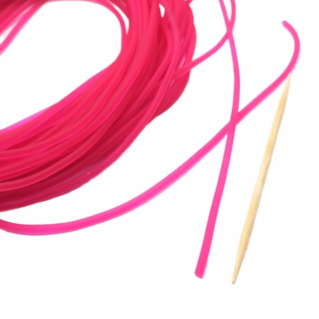 Ligne en Caoutchouc Élastique Solide 1,6 mm 10 M pour Pêche Rose
