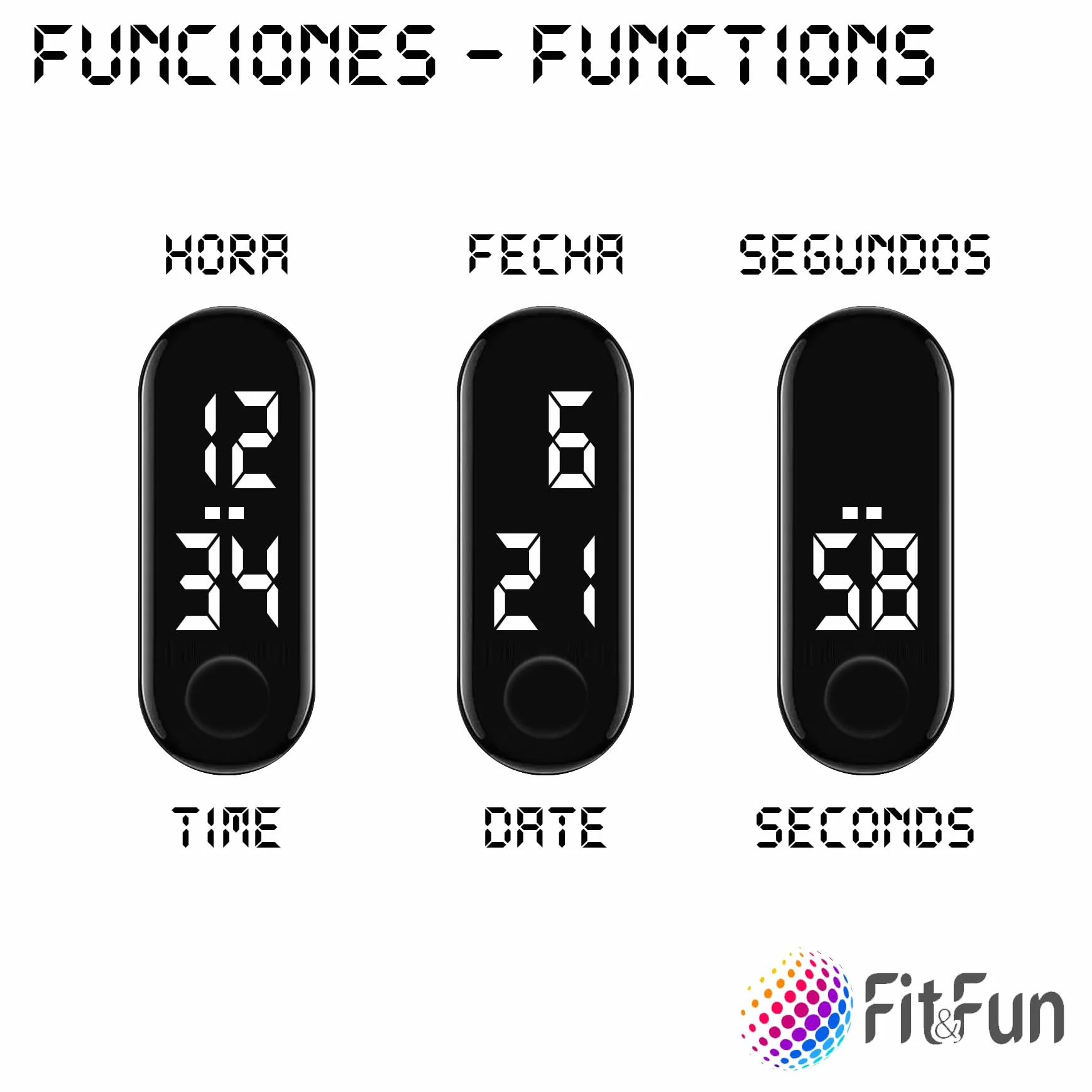 FIT & FUN Bracelet officiel FC Barcelone Montre numérique compatible garçon fille Heure date Piles