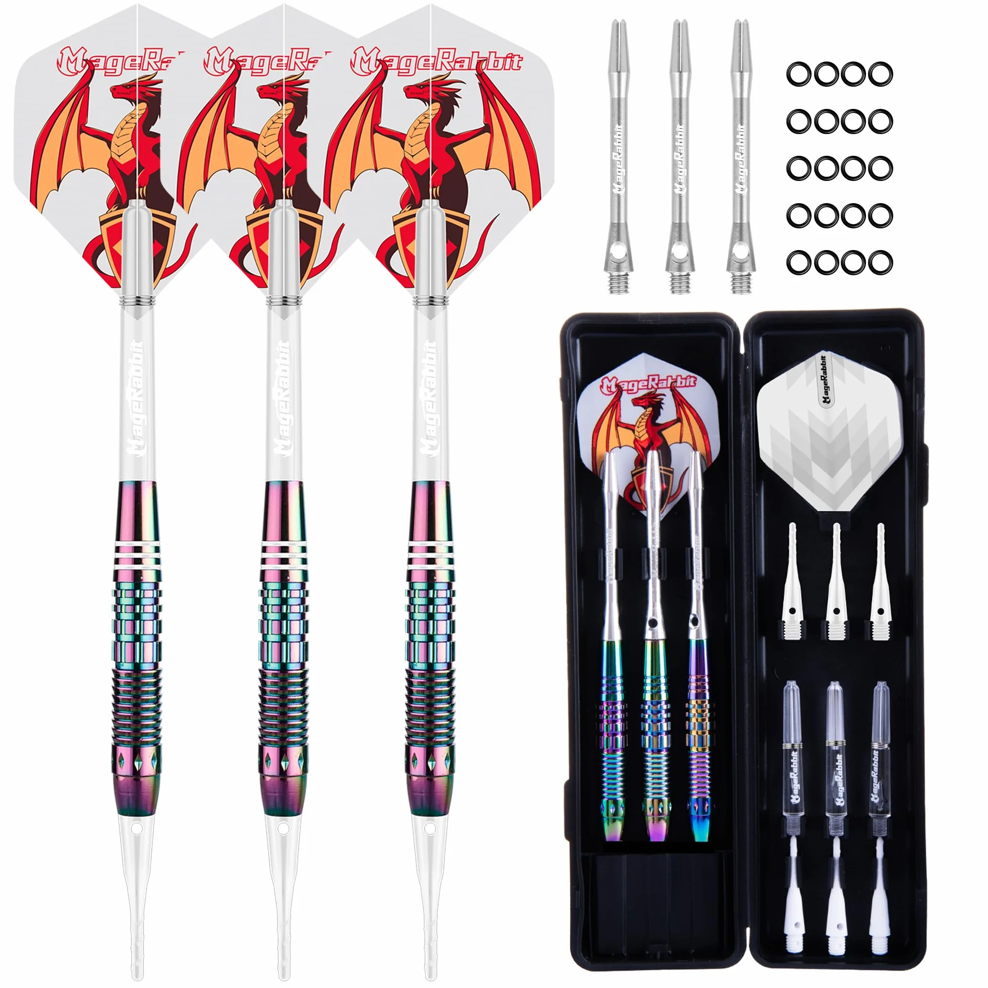 Fléchettes souples professionnelles 3 pièces pointes plastique pour cibles électroniques