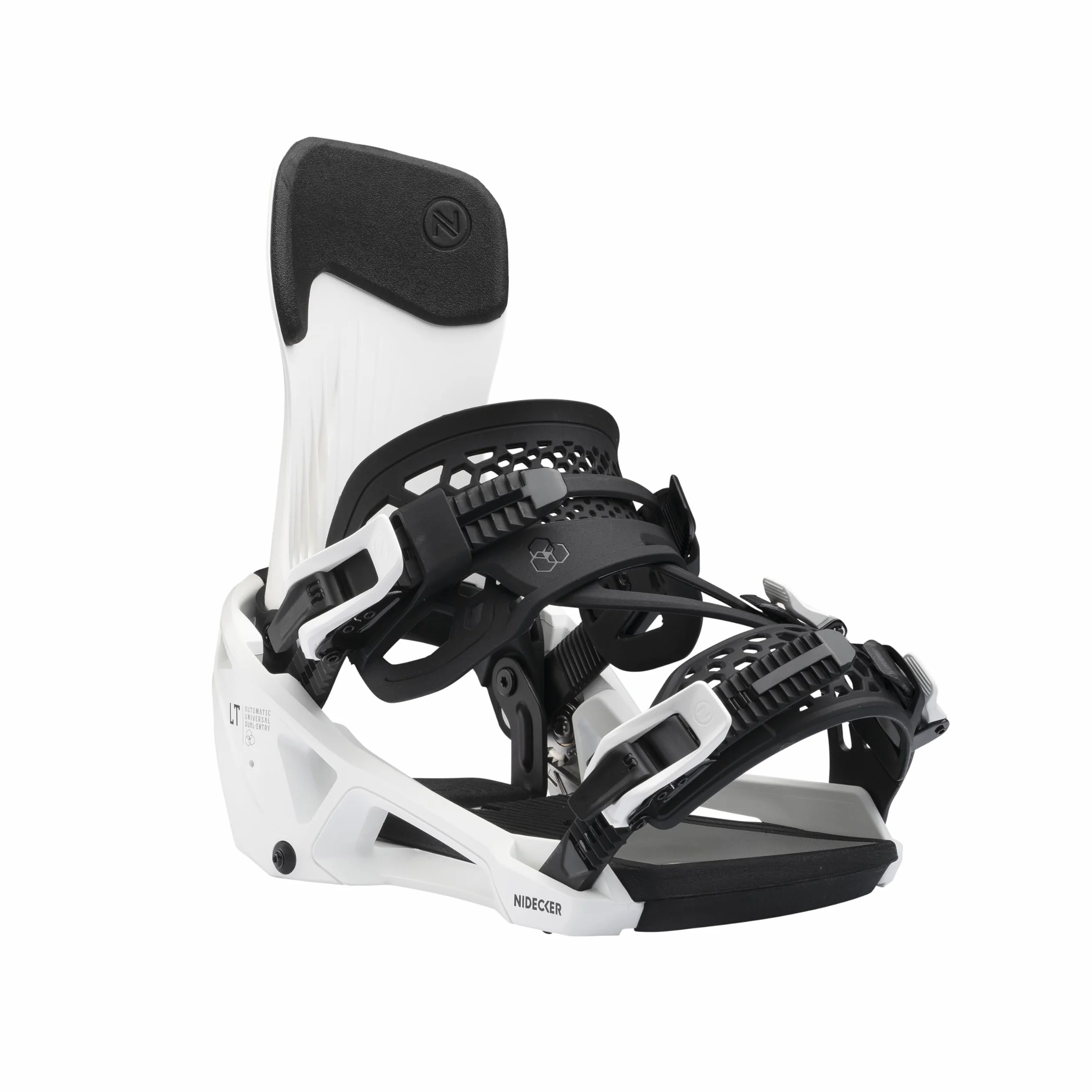 Nidecker LT Supermatic Fixation de Snowboard Automatique Double entrée Talon Ajustement Universel