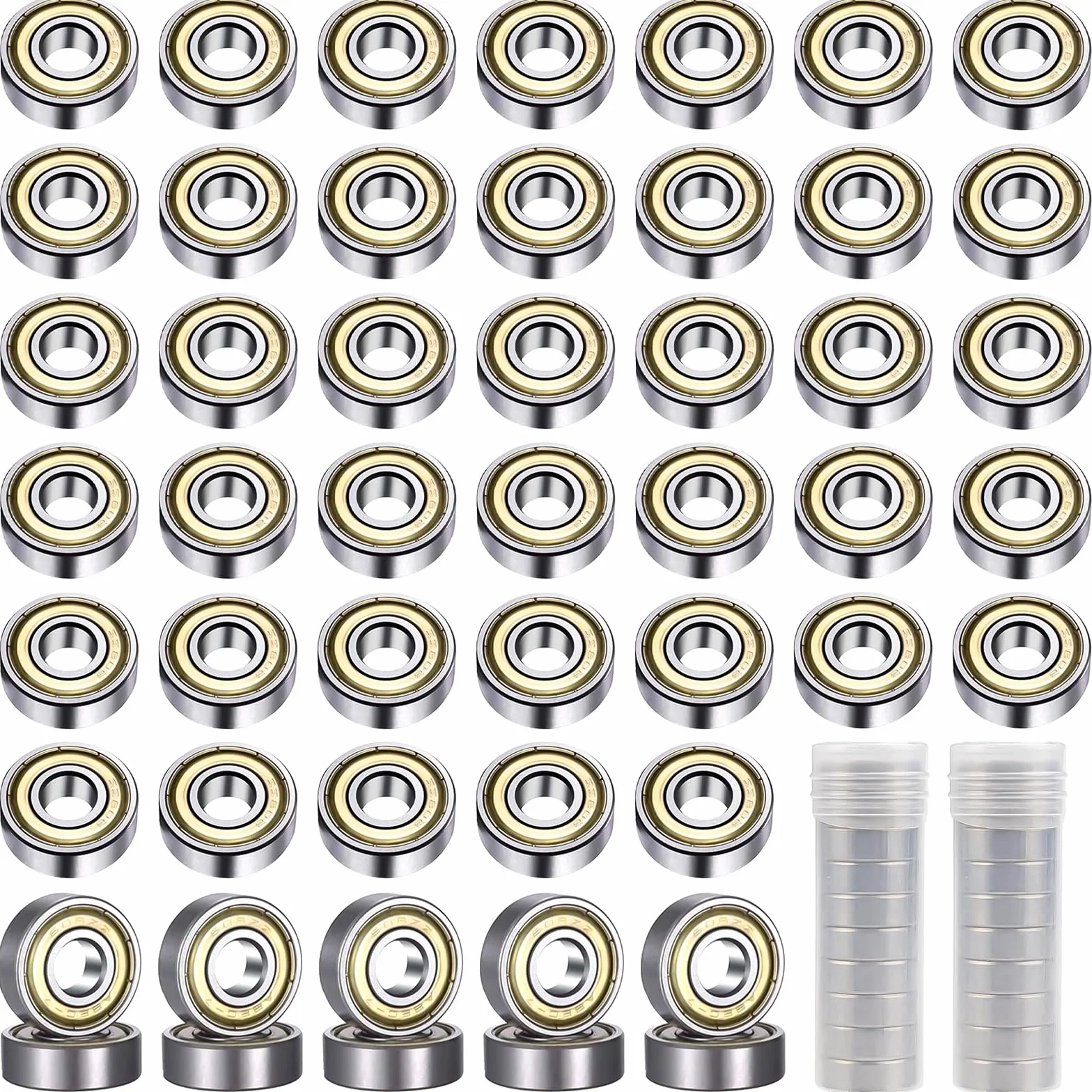 Roulement 608ZZ 8x22x7mm Roulements à Billes Double Blindage pour Skateboards Rollers