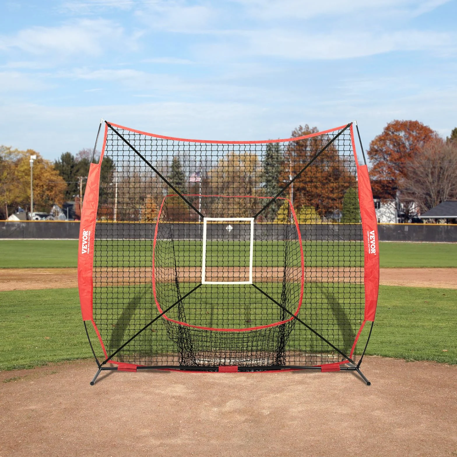 VEVOR Filet d'entraînement de baseball et softball portable 2,1 x 2,1 m