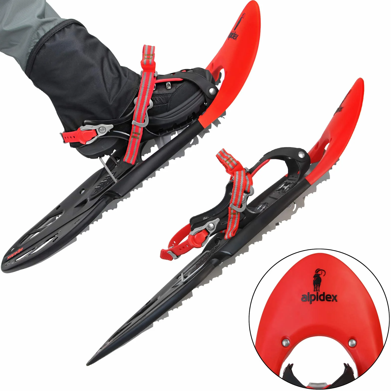 ALPIDEX Raquette Neige 38-46 Jusqu'à 140 kg Sac Transport