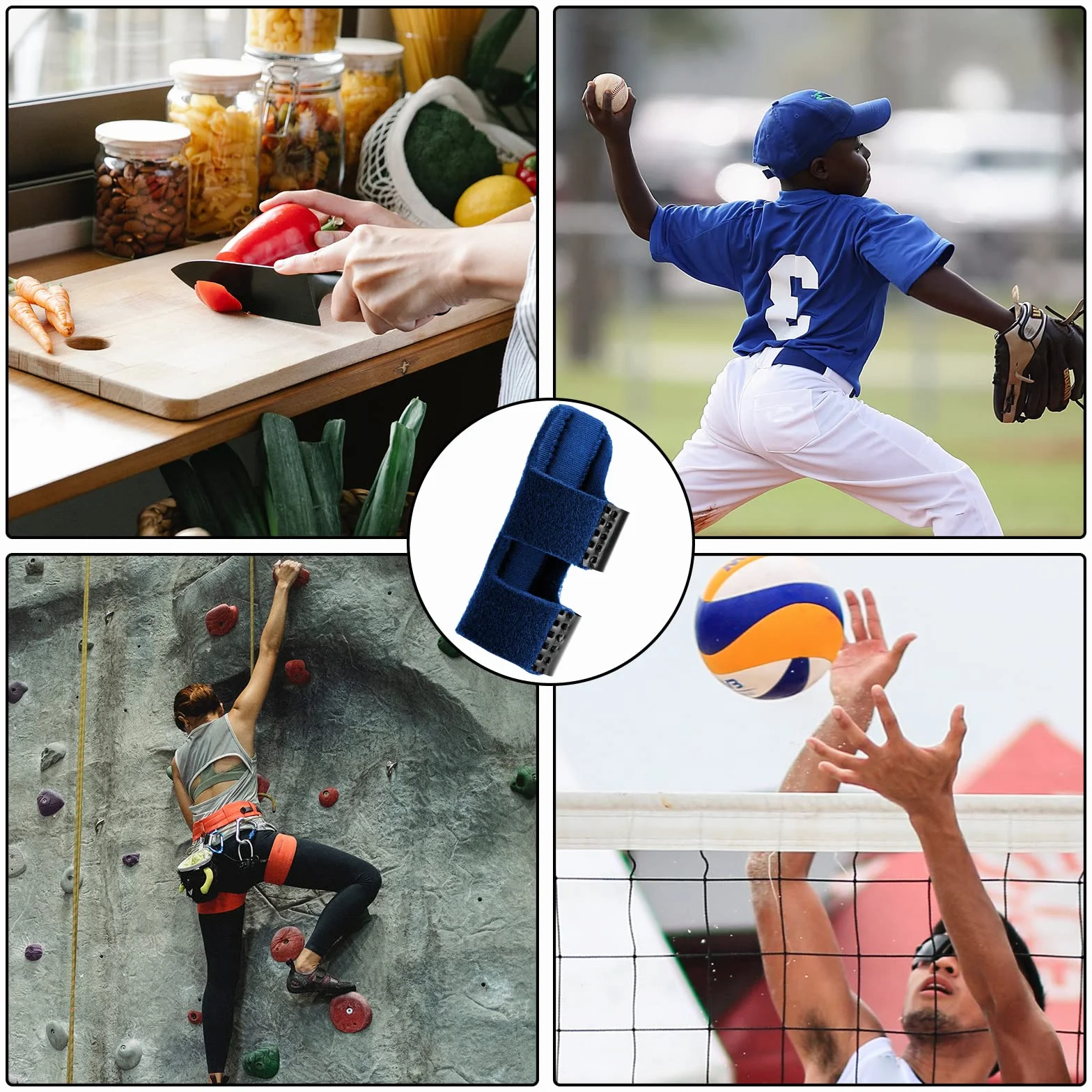 SAVITA Attelle de Doigt pour Enfants, Protection des Doigts Blessés, Correction, Soulagement de la Douleur, Blessures Sportives (4 Couleurs)