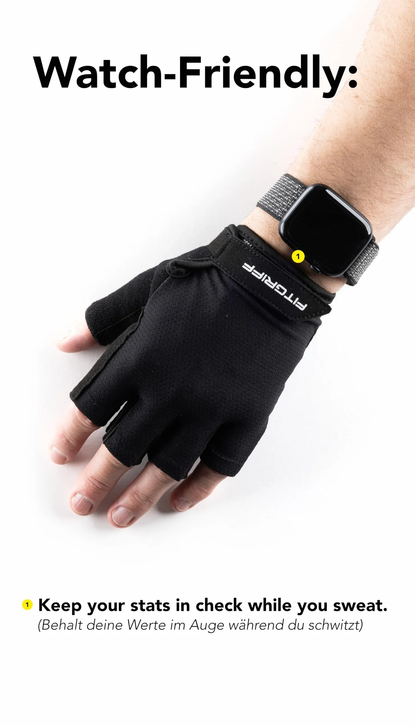 Fitgriff® Gants Musculation Homme Femme Rembourré - Gants de Gym Fitness Sport