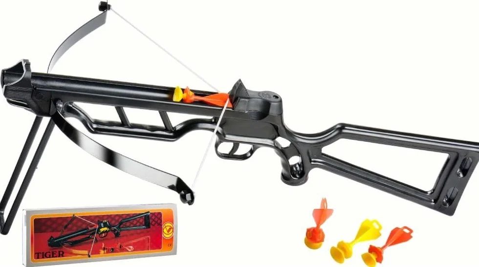 Arbalète complète de fléchettes avec Ventouse Tiger - Villa Giocattoli 3010