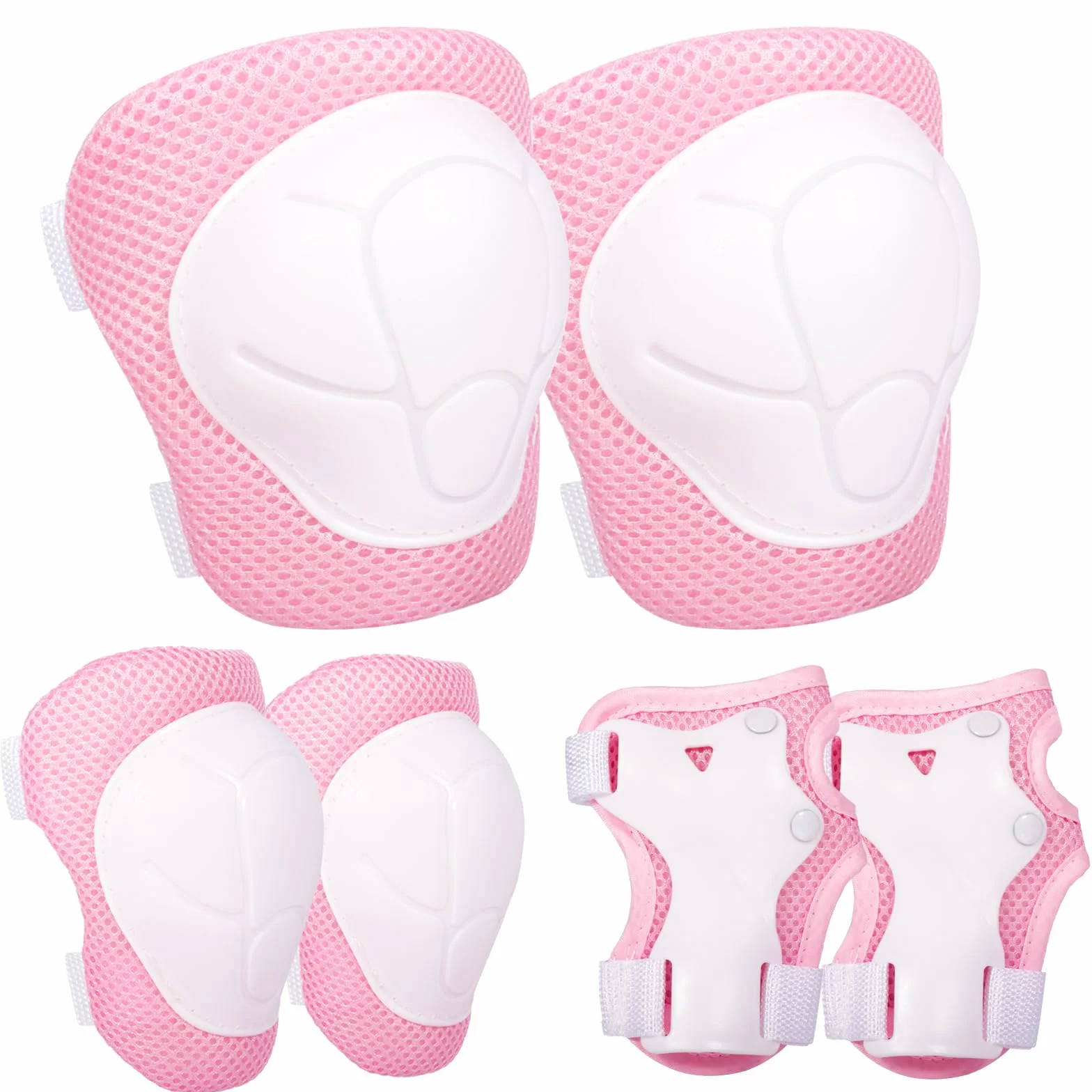 Protection Roller Enfant 6 Pièces Genouillères Coudières Protège-Poignets 3-12 Ans Patinage Cyclisme